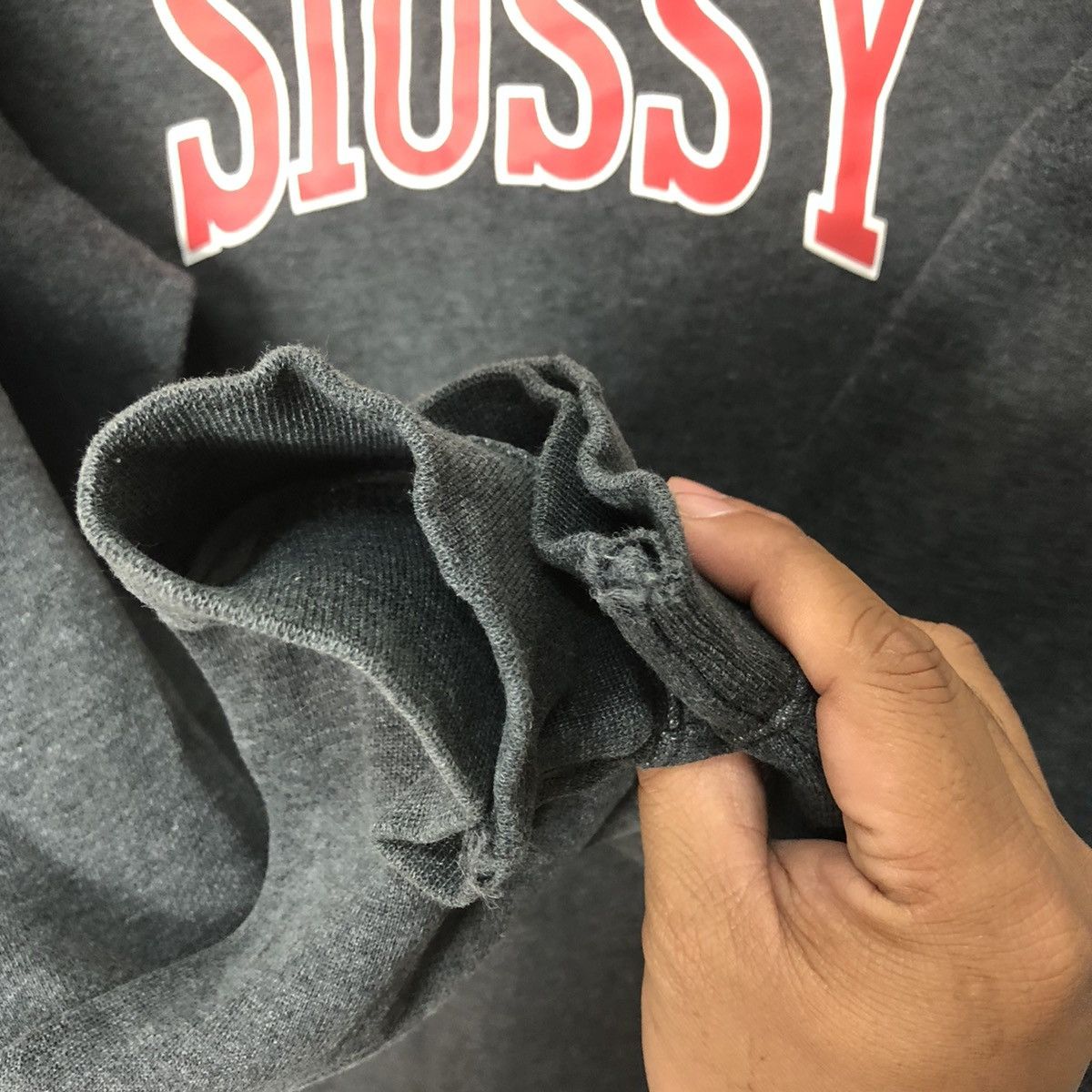 Stussy × Vintage Stussy Big Spell Sweatshirt Size L Size US L / EU 52-54 / 3 - 5 Thumbnail