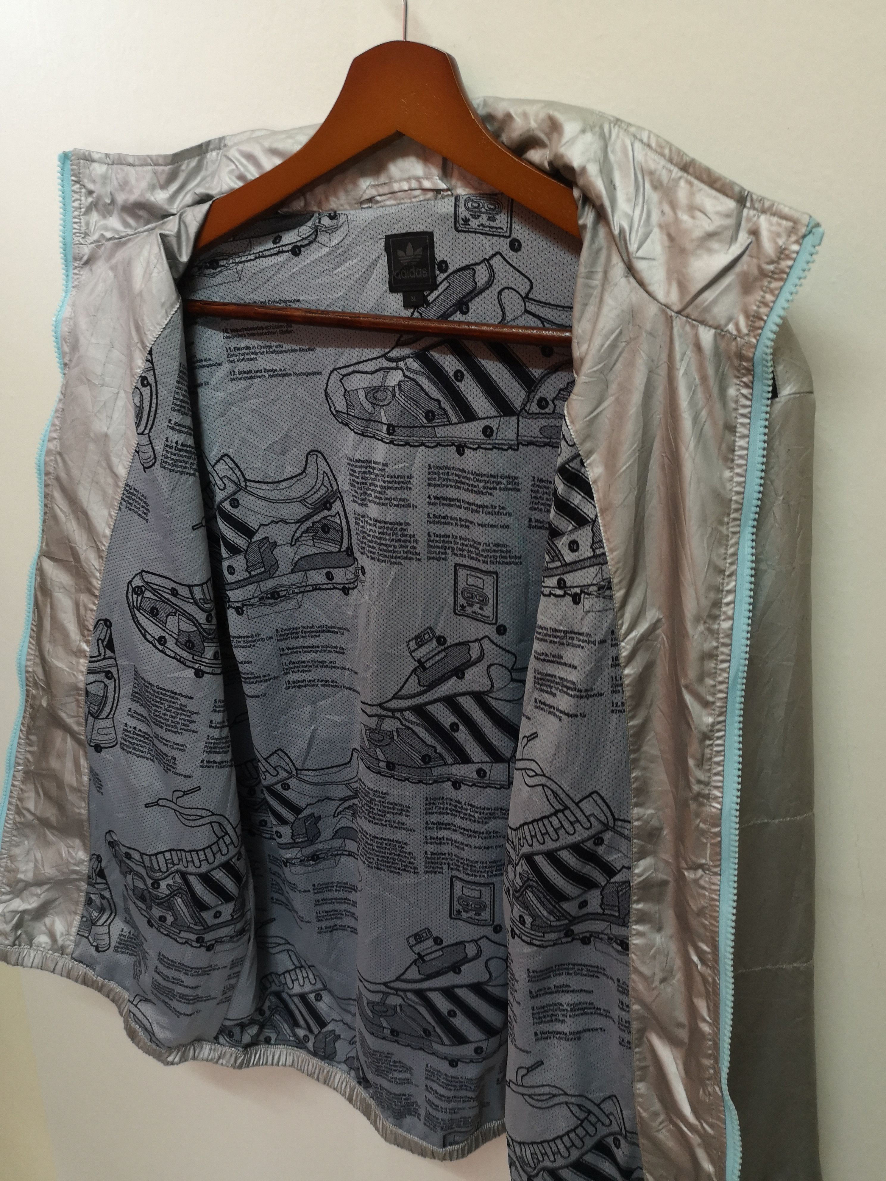Adidas × Vintage Adidas Running Windbreaker Sleeve watch Jacket Size US M / EU 48-50 / 2 - 9 Thumbnail