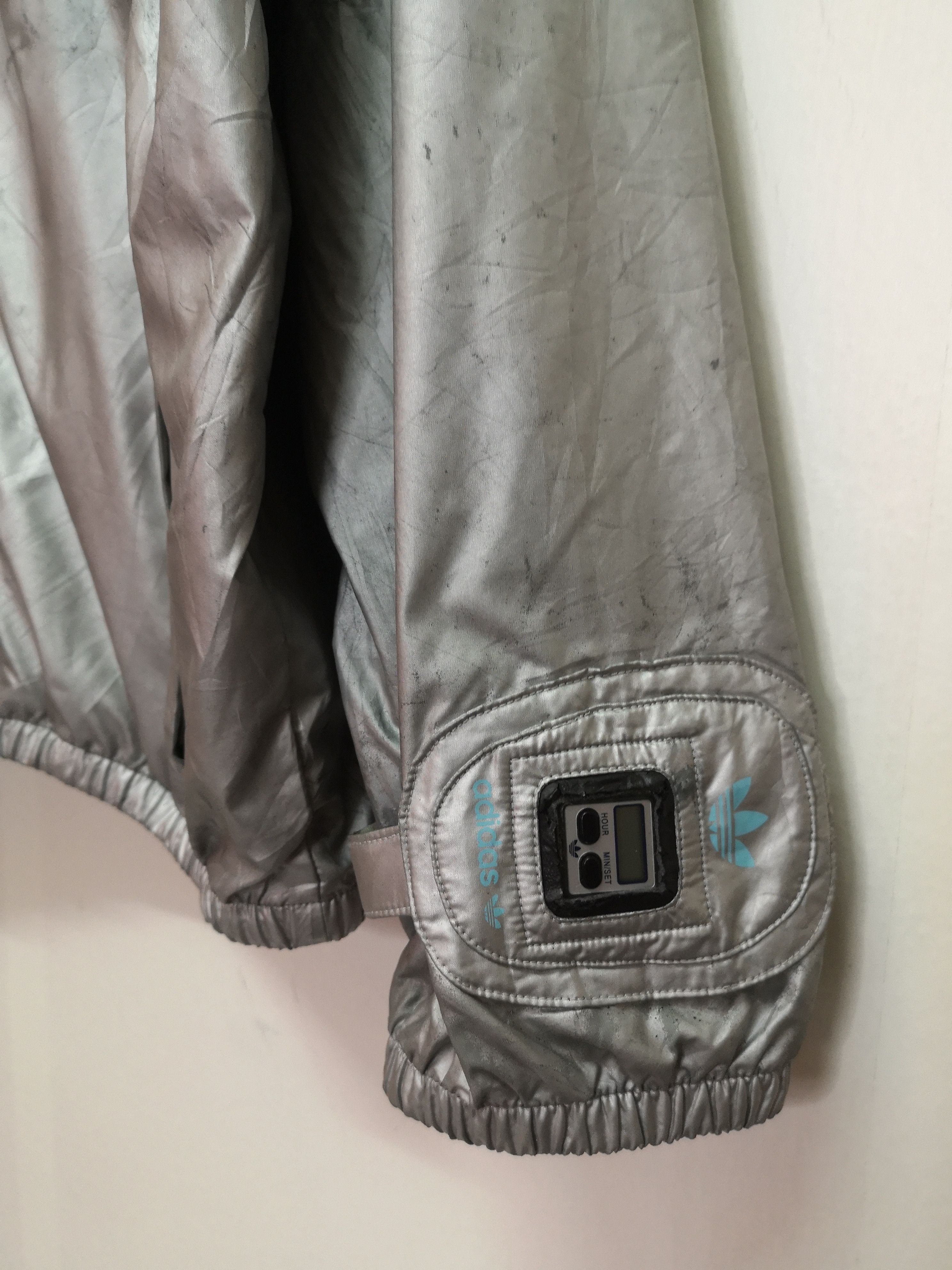 Adidas × Vintage Adidas Running Windbreaker Sleeve watch Jacket Size US M / EU 48-50 / 2 - 4 Thumbnail