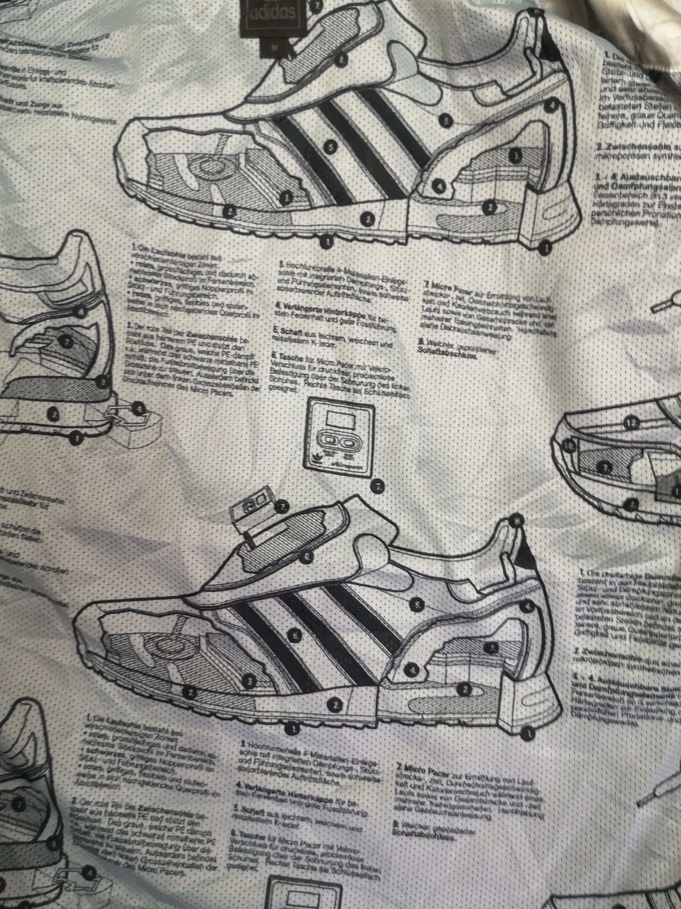 Adidas × Vintage Adidas Running Windbreaker Sleeve watch Jacket Size US M / EU 48-50 / 2 - 10 Thumbnail