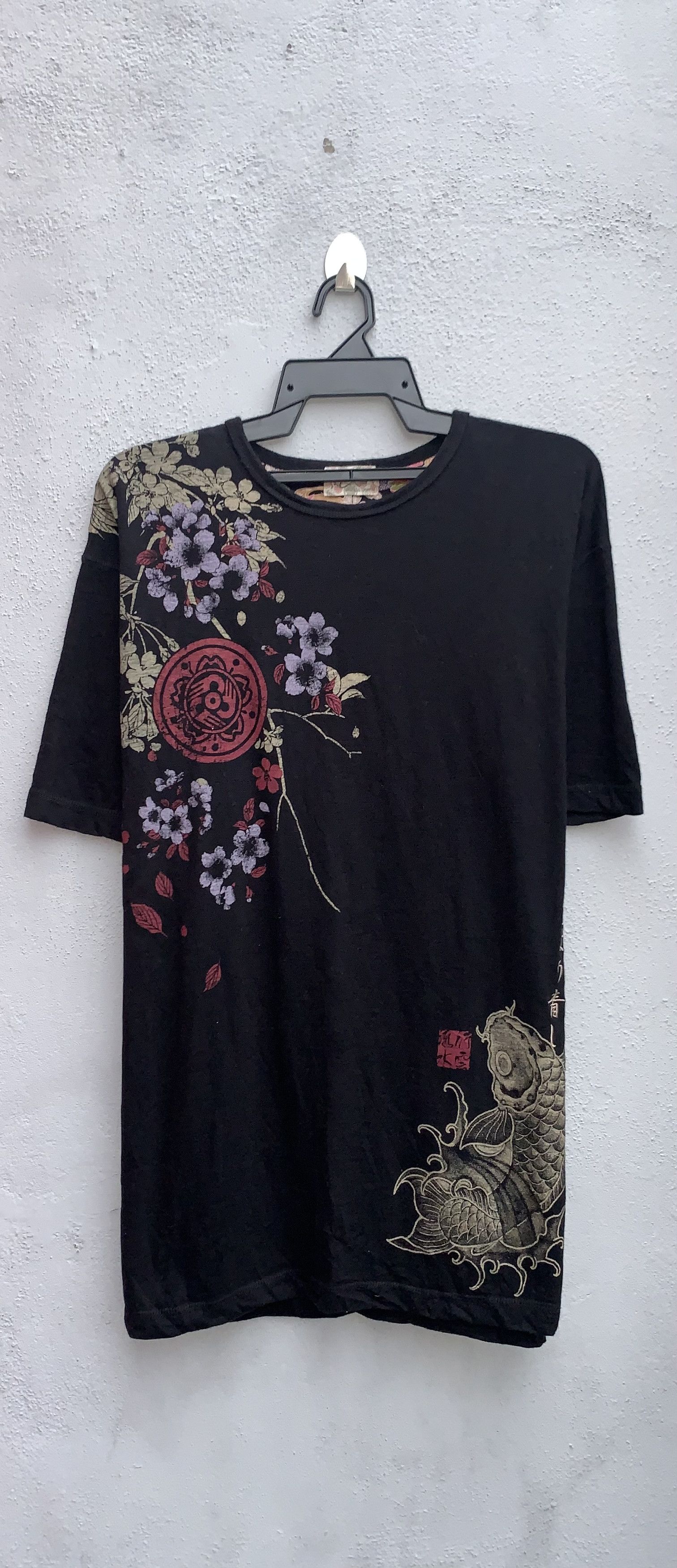 Habitat Vintage Koi Fish Paisley Art Design Tee Size US L / EU 52-54 / 3 - 2 Thumbnail