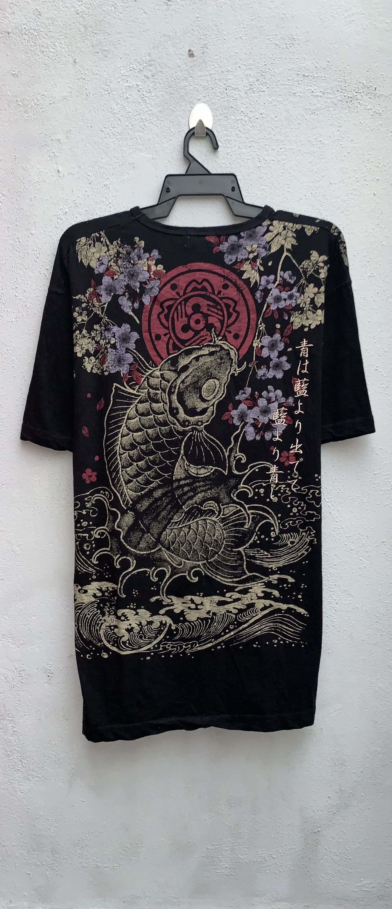 Habitat Vintage Koi Fish Paisley Art Design Tee Size US L / EU 52-54 / 3 - 1 Thumbnail