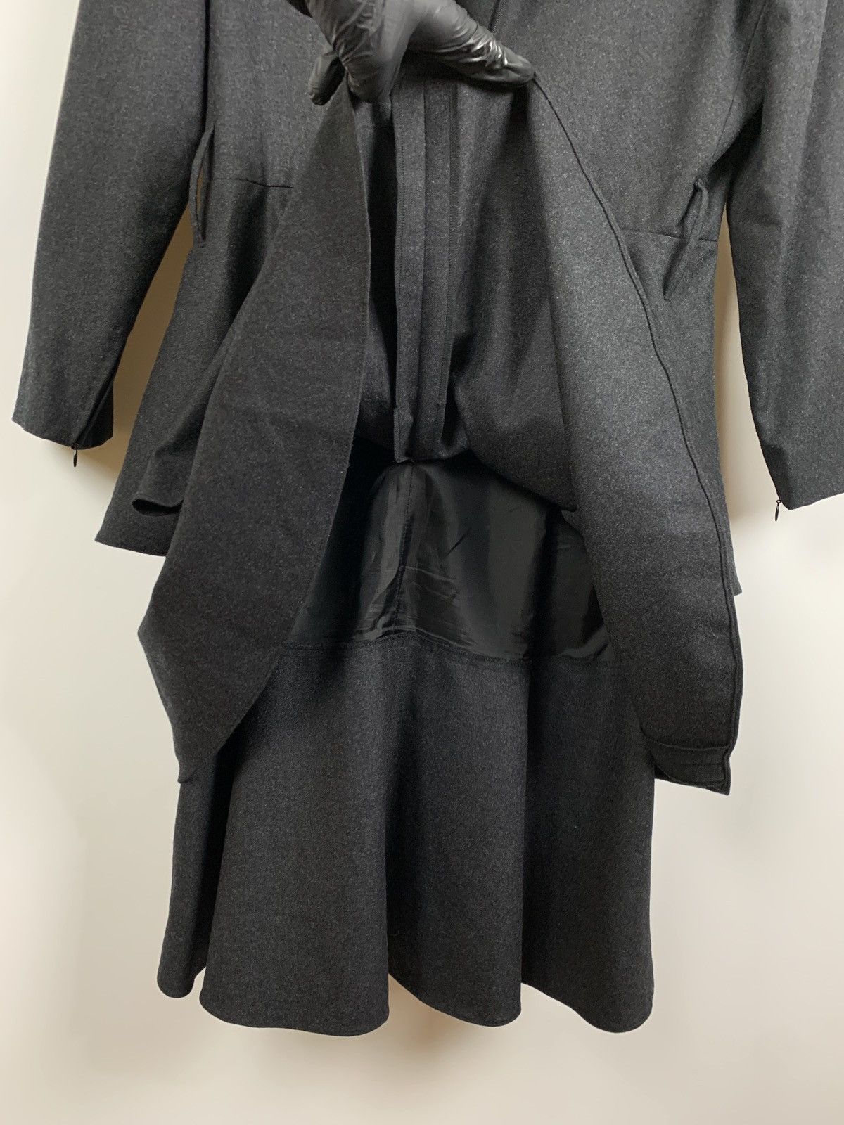 Balenciaga Vintage Balenciaga Tiered Peplum High Neck Midi Dress Size M / US 6-8 / IT 42-44 - 20 Thumbnail