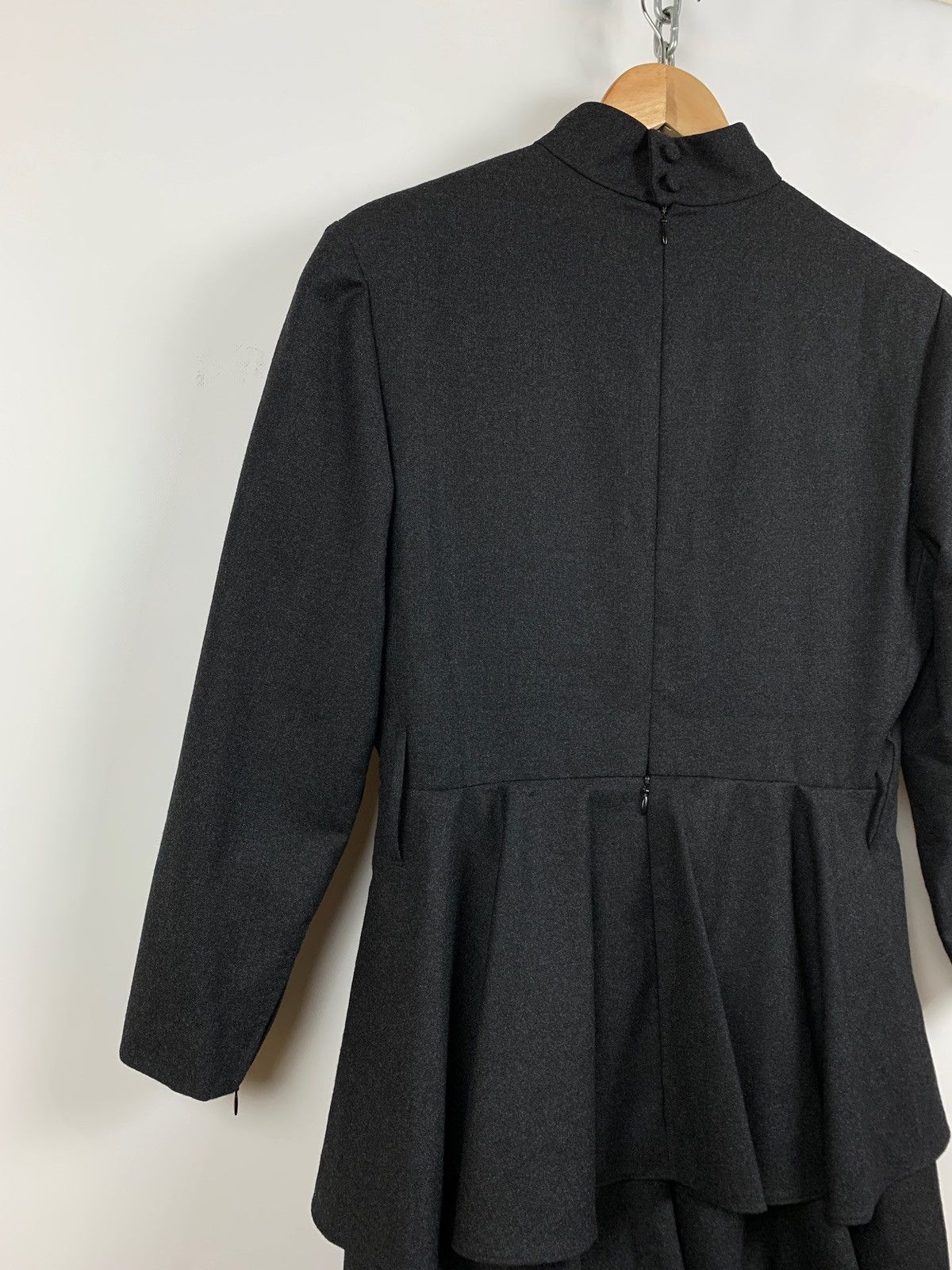Balenciaga Vintage Balenciaga Tiered Peplum High Neck Midi Dress Size M / US 6-8 / IT 42-44 - 15 Thumbnail