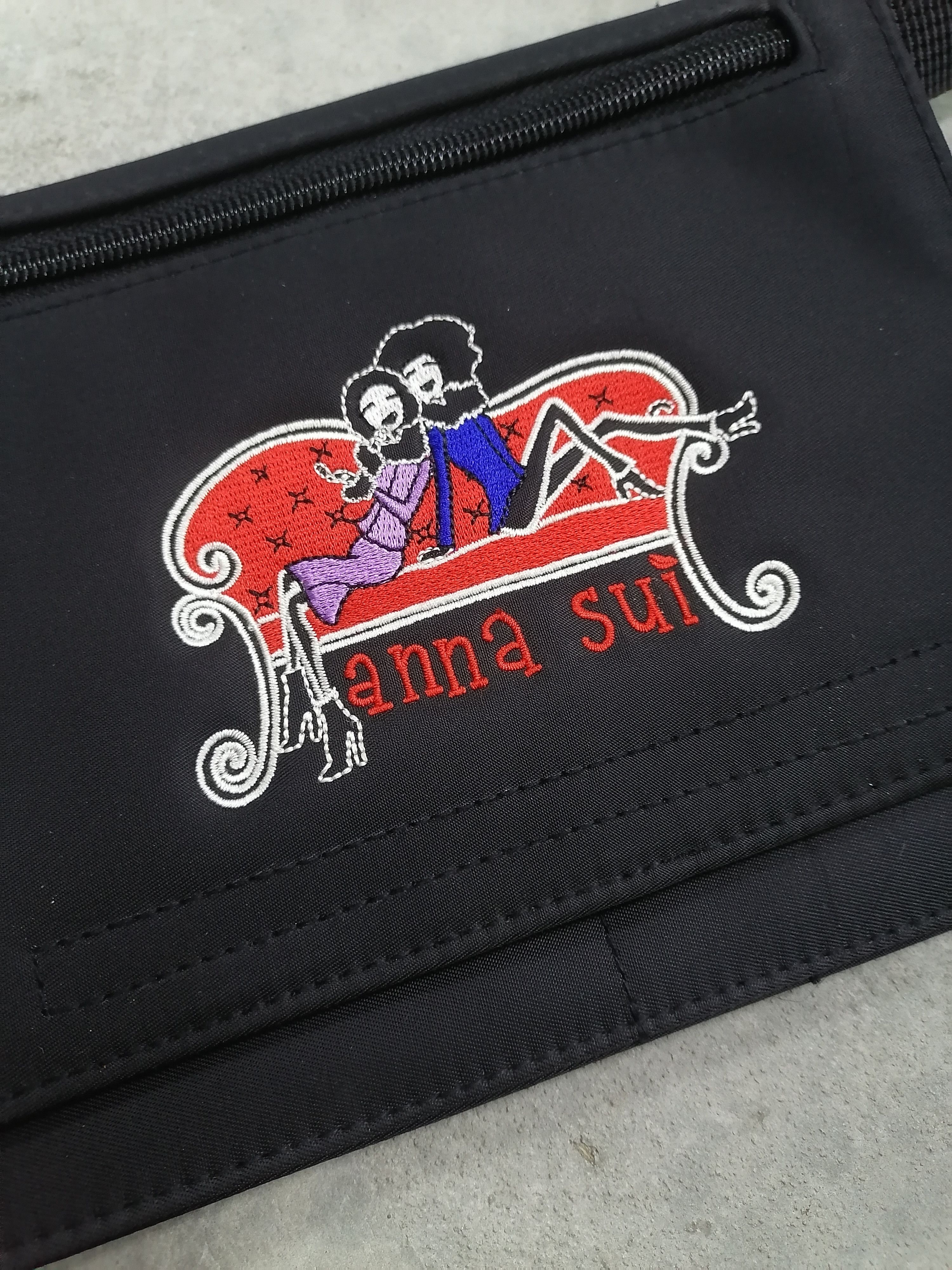 Anna Sui Rare❗Anna Sui Nylon Waist / Crossbody Bag Size ONE SIZE - 3 Thumbnail