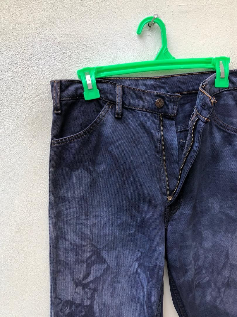 Japanese Brand × LVC × Vintage VTG 1996 Levi’s 646 Orange Tab Tie Dye Denim Flare Jeans Size US 30 / EU 46 - 4 Thumbnail