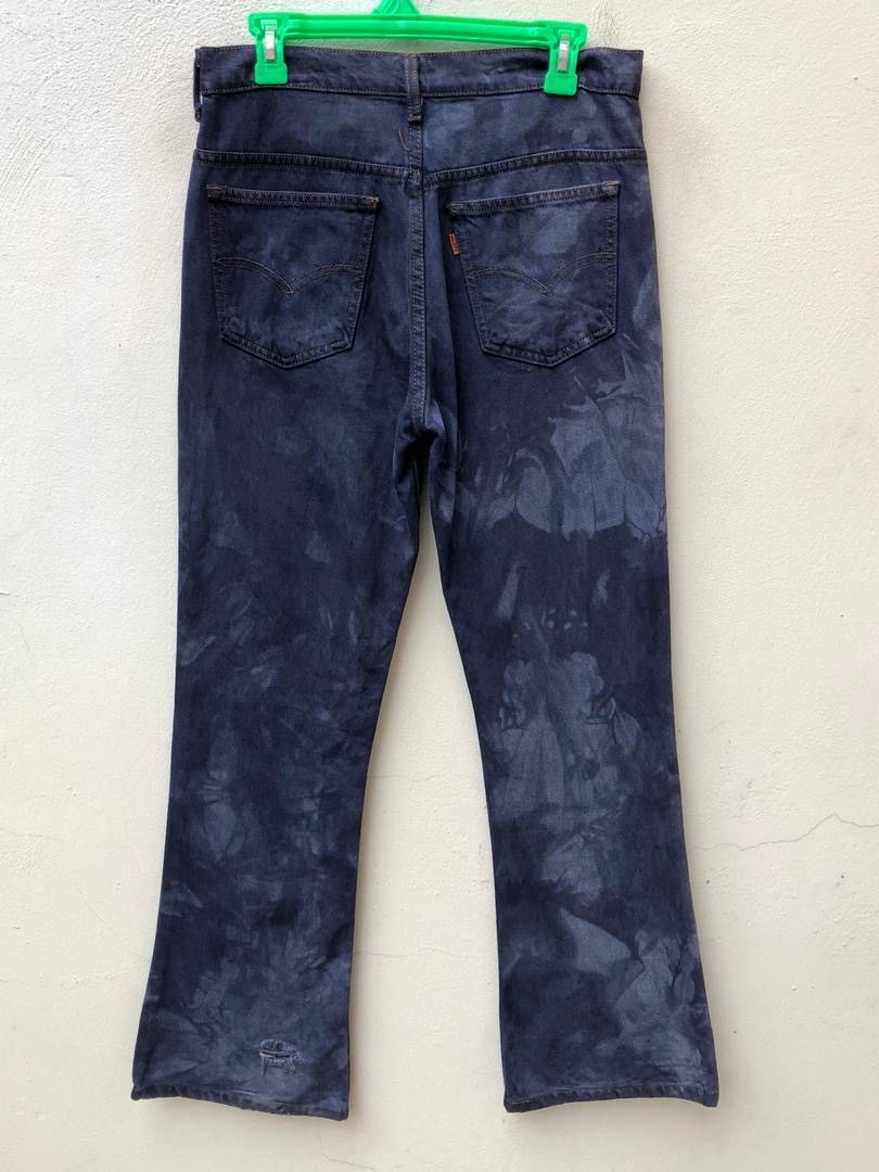 Japanese Brand × LVC × Vintage VTG 1996 Levi’s 646 Orange Tab Tie Dye Denim Flare Jeans Size US 30 / EU 46 - 9 Thumbnail