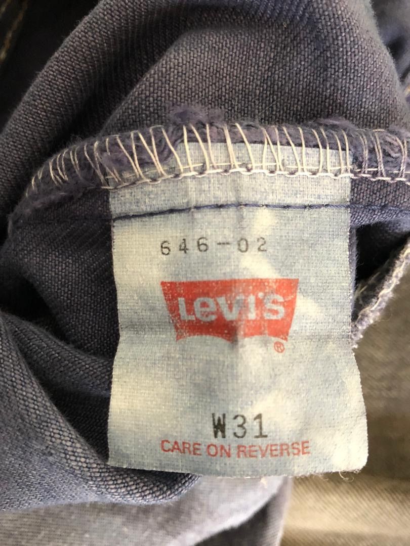 Japanese Brand × LVC × Vintage VTG 1996 Levi’s 646 Orange Tab Tie Dye Denim Flare Jeans Size US 30 / EU 46 - 18 Thumbnail