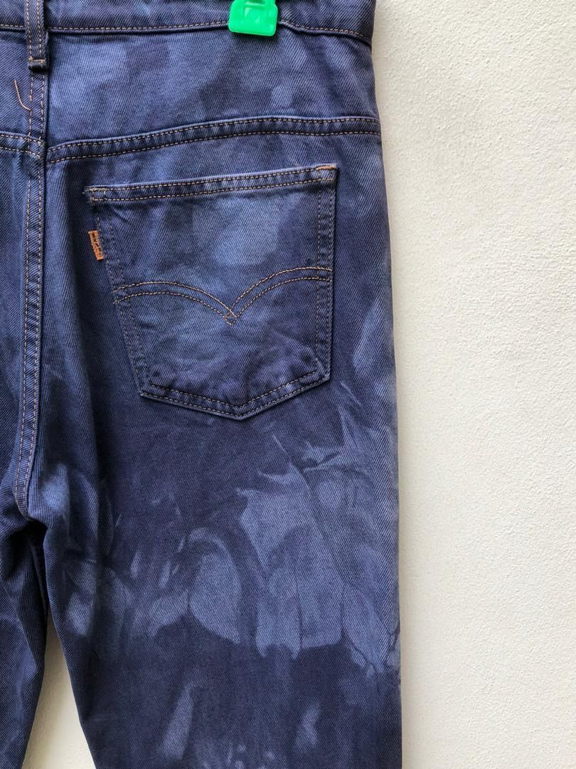 Japanese Brand × LVC × Vintage VTG 1996 Levi’s 646 Orange Tab Tie Dye Denim Flare Jeans Size US 30 / EU 46 - 13 Thumbnail