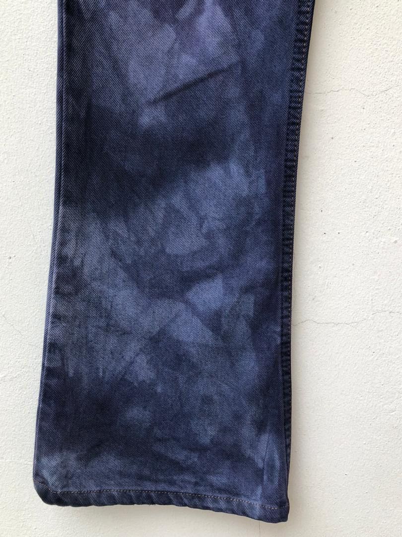 Japanese Brand × LVC × Vintage VTG 1996 Levi’s 646 Orange Tab Tie Dye Denim Flare Jeans Size US 30 / EU 46 - 6 Thumbnail