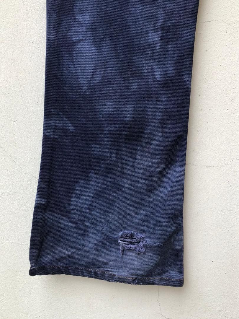 Japanese Brand × LVC × Vintage VTG 1996 Levi’s 646 Orange Tab Tie Dye Denim Flare Jeans Size US 30 / EU 46 - 17 Thumbnail