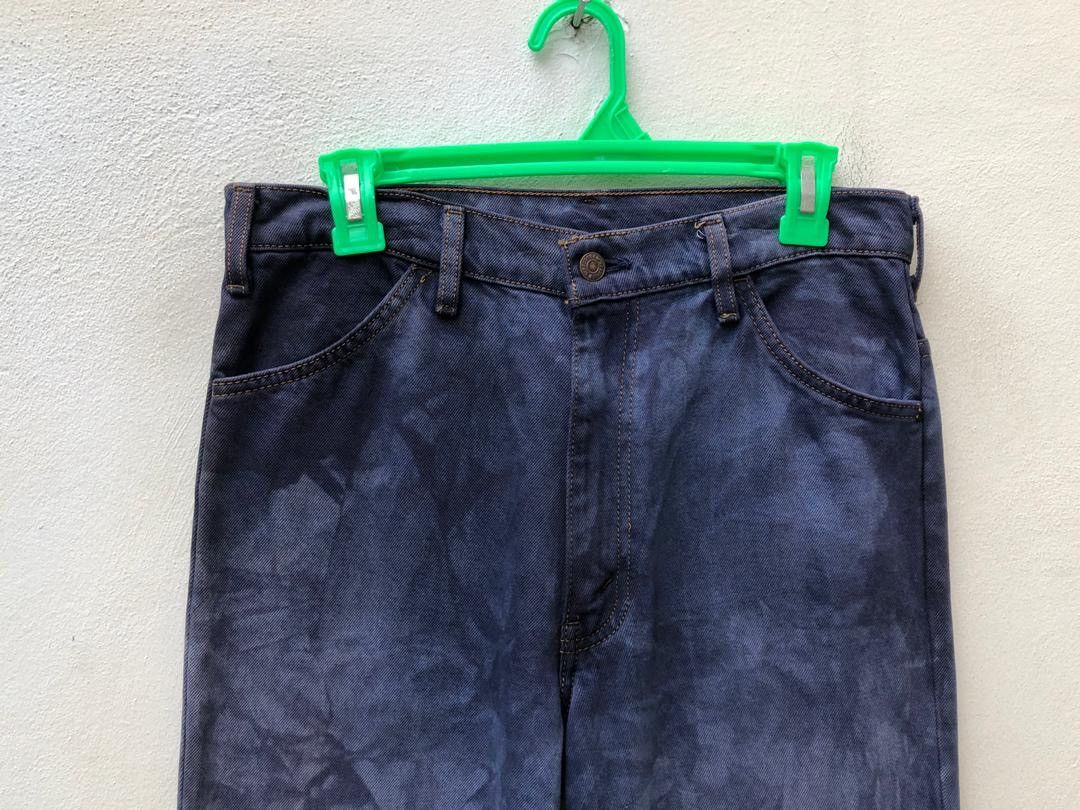 Japanese Brand × LVC × Vintage VTG 1996 Levi’s 646 Orange Tab Tie Dye Denim Flare Jeans Size US 30 / EU 46 - 2 Thumbnail