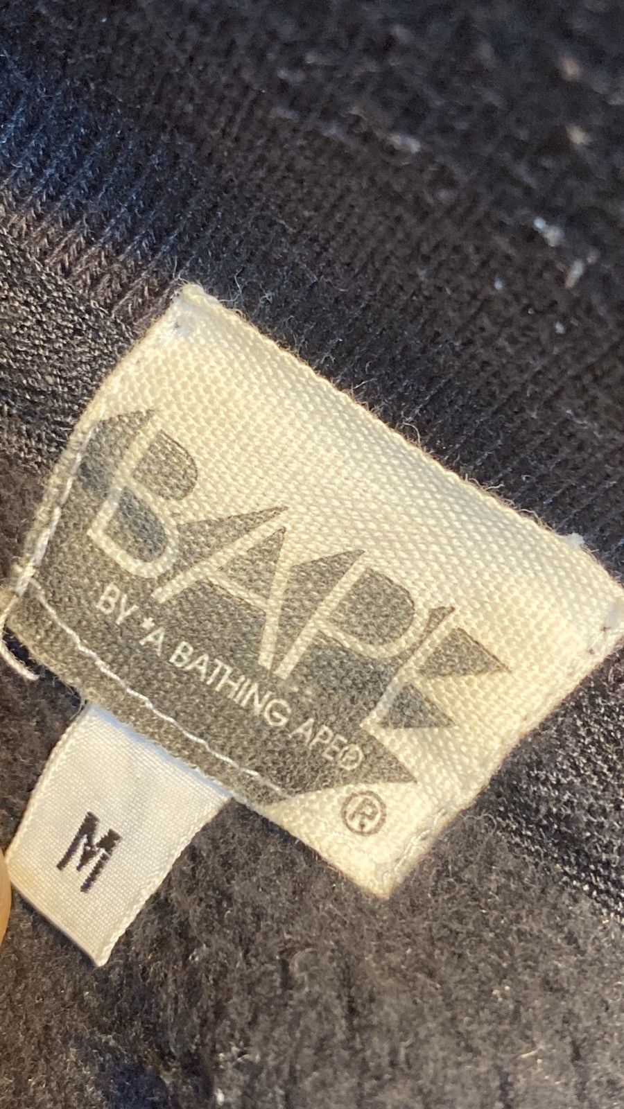 Bape A Bathing Ape big logo black white varsity M Size US M / EU 48-50 / 2 - 23 Thumbnail