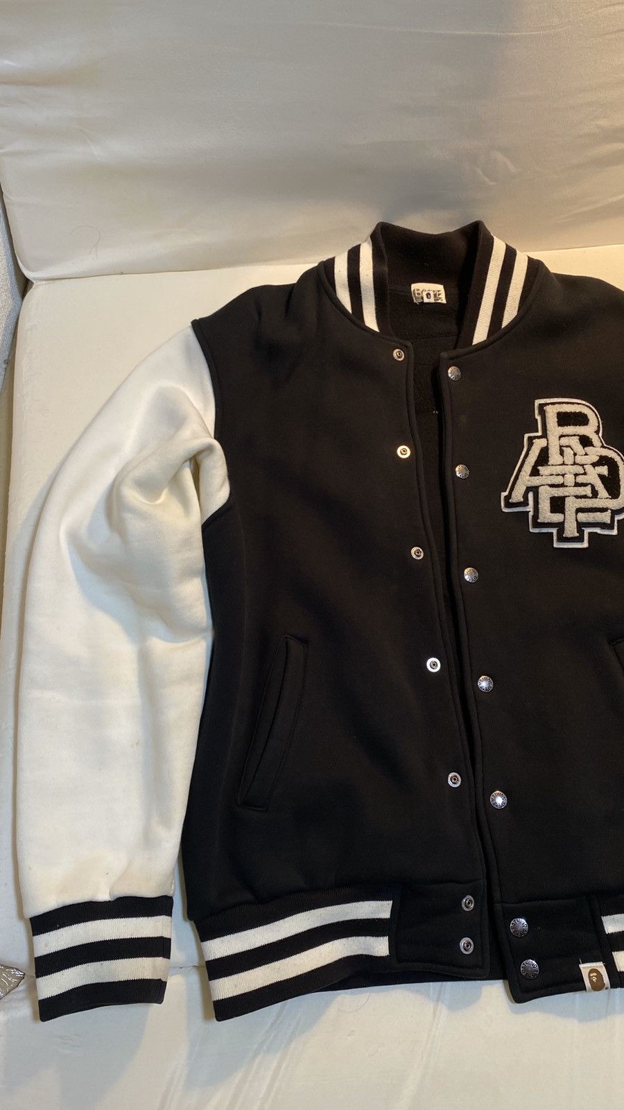 Bape A Bathing Ape big logo black white varsity M Size US M / EU 48-50 / 2 - 8 Thumbnail