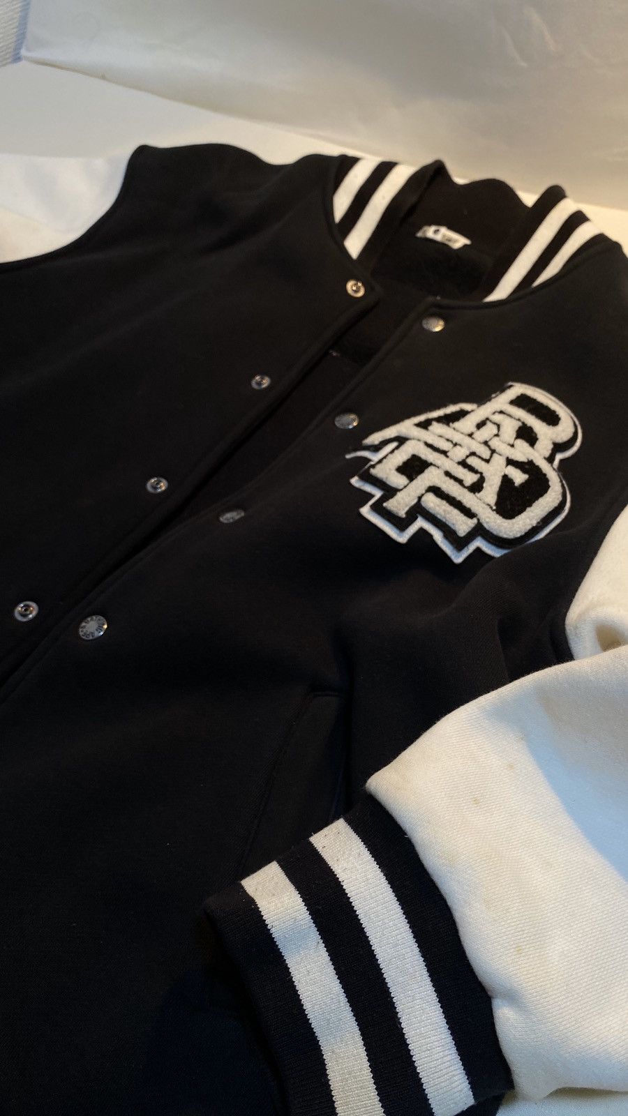 Bape A Bathing Ape big logo black white varsity M Size US M / EU 48-50 / 2 - 12 Thumbnail