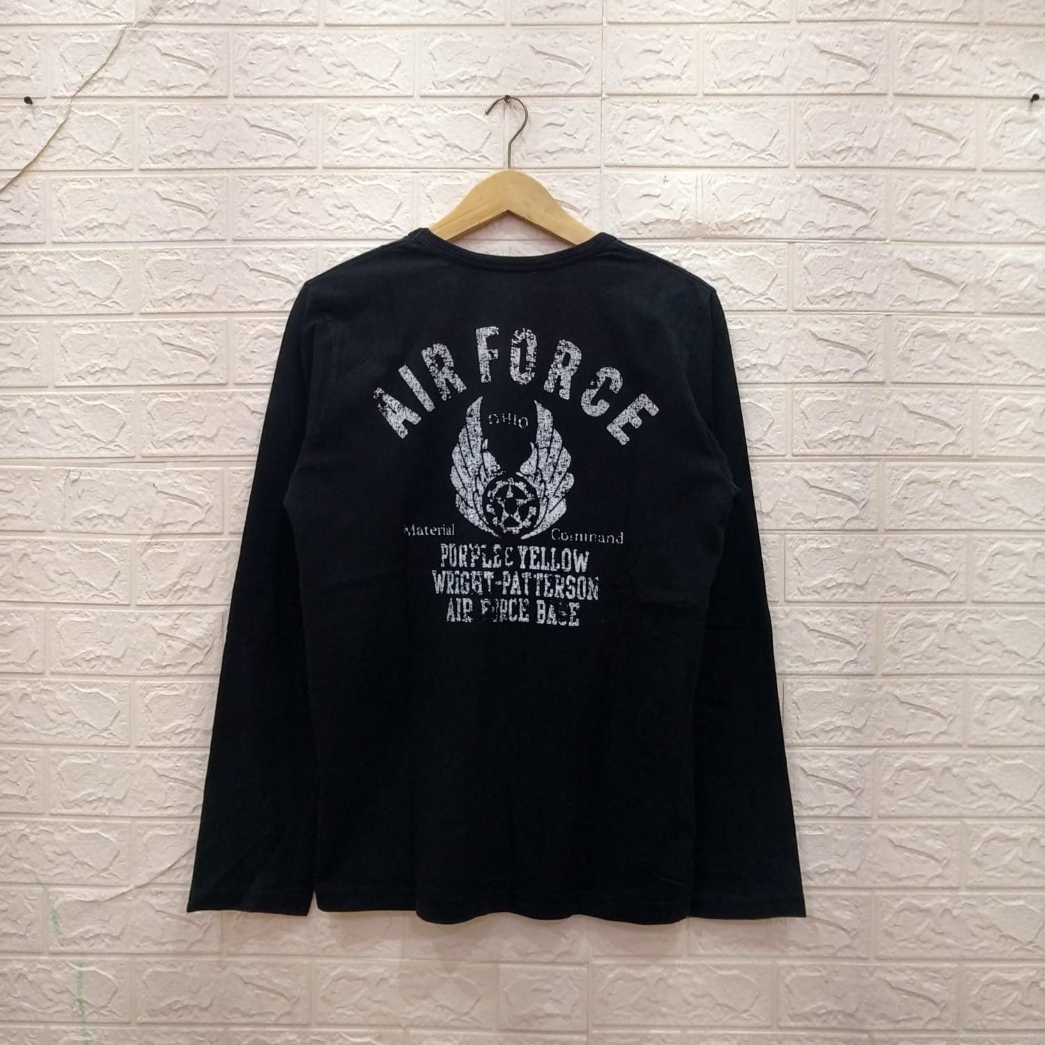 Japanese Brand × Vintage Purple & yellow AFMC ohio military long Sleeve tee Size US L / EU 52-54 / 3 - 2 Thumbnail