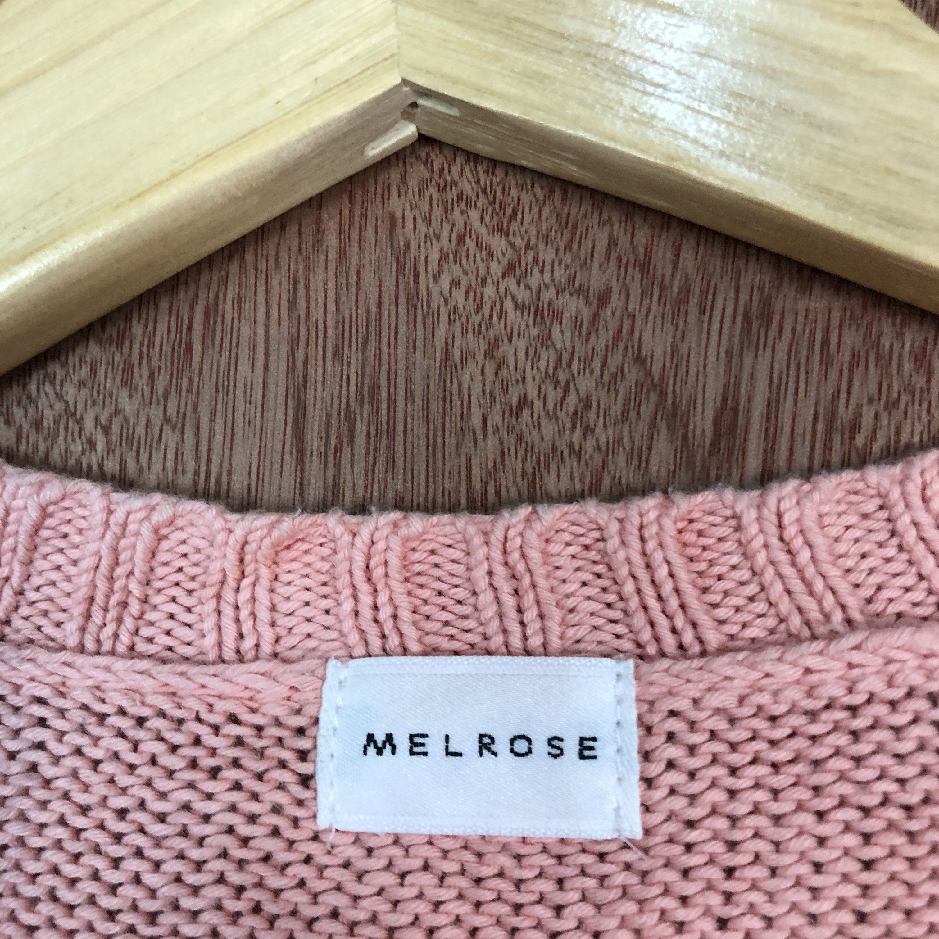 Japanese Brand Melrose Pink Shag Shaggy Cardigan knitwear thin #c471 Size S / US 4 / IT 40 - 10 Thumbnail