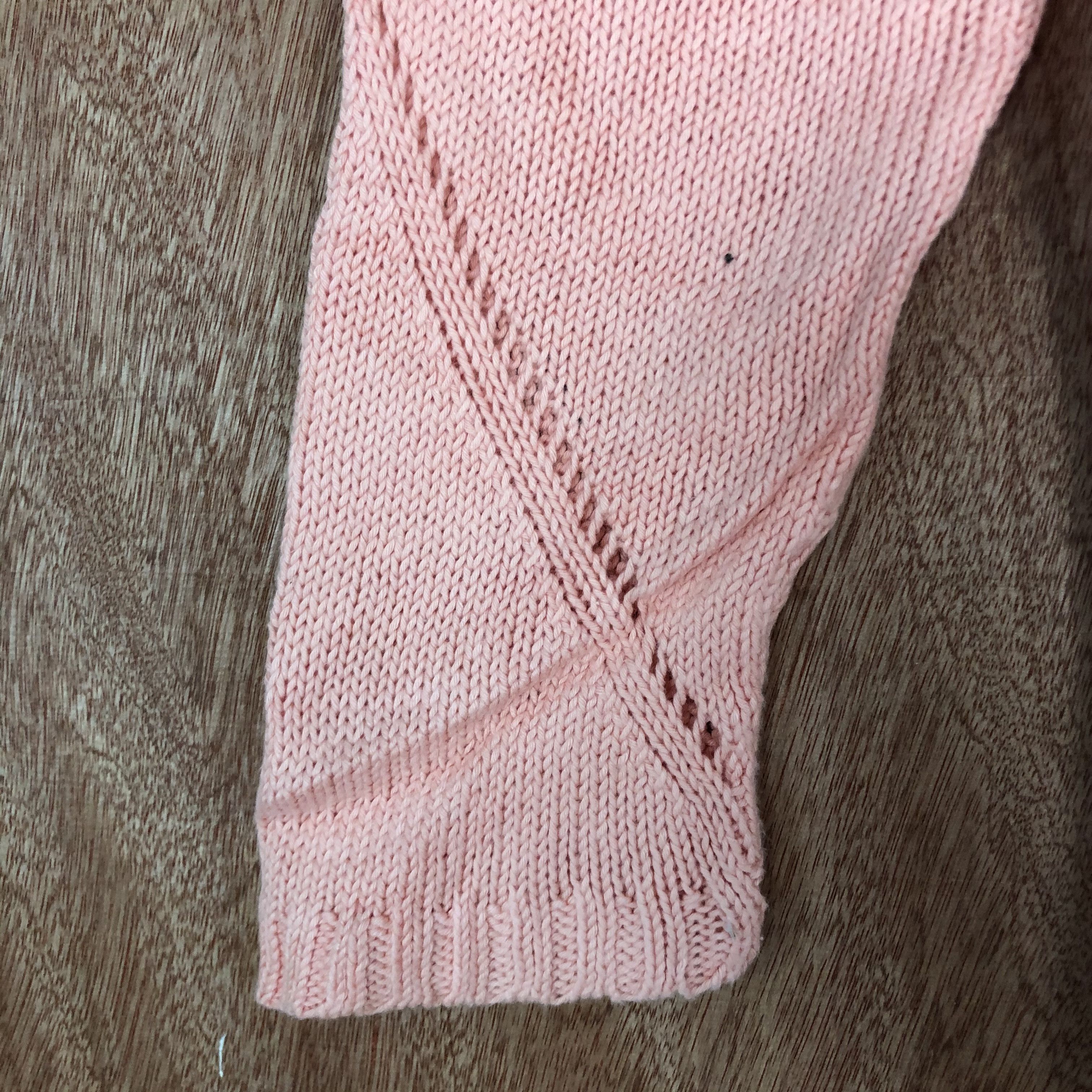 Japanese Brand Melrose Pink Shag Shaggy Cardigan knitwear thin #c471 Size S / US 4 / IT 40 - 5 Thumbnail