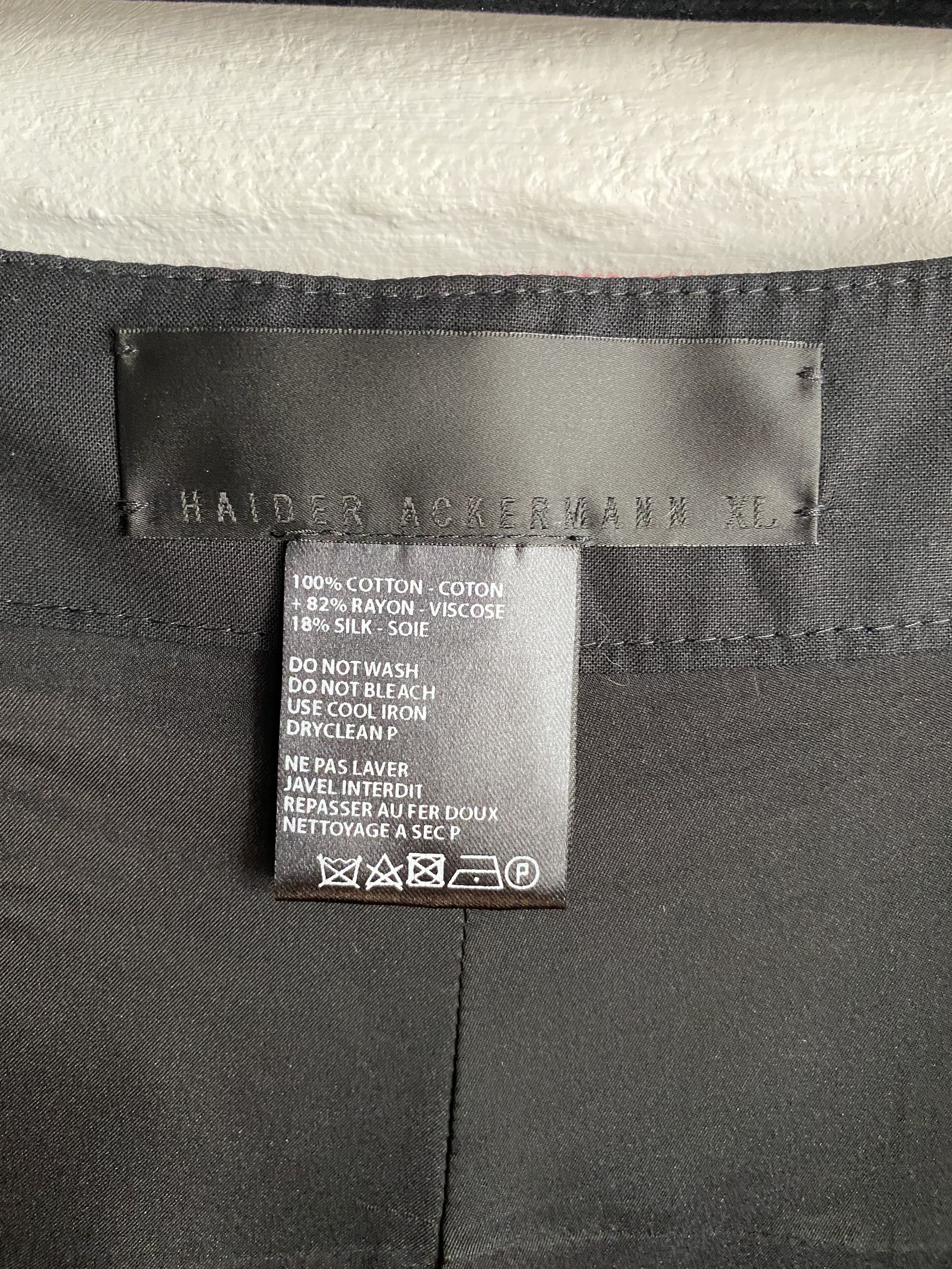 Haider Ackermann RTP 1800$Acid Burn Checkered Red Pants Size XL Size US 38 / EU 54 - 6 Thumbnail