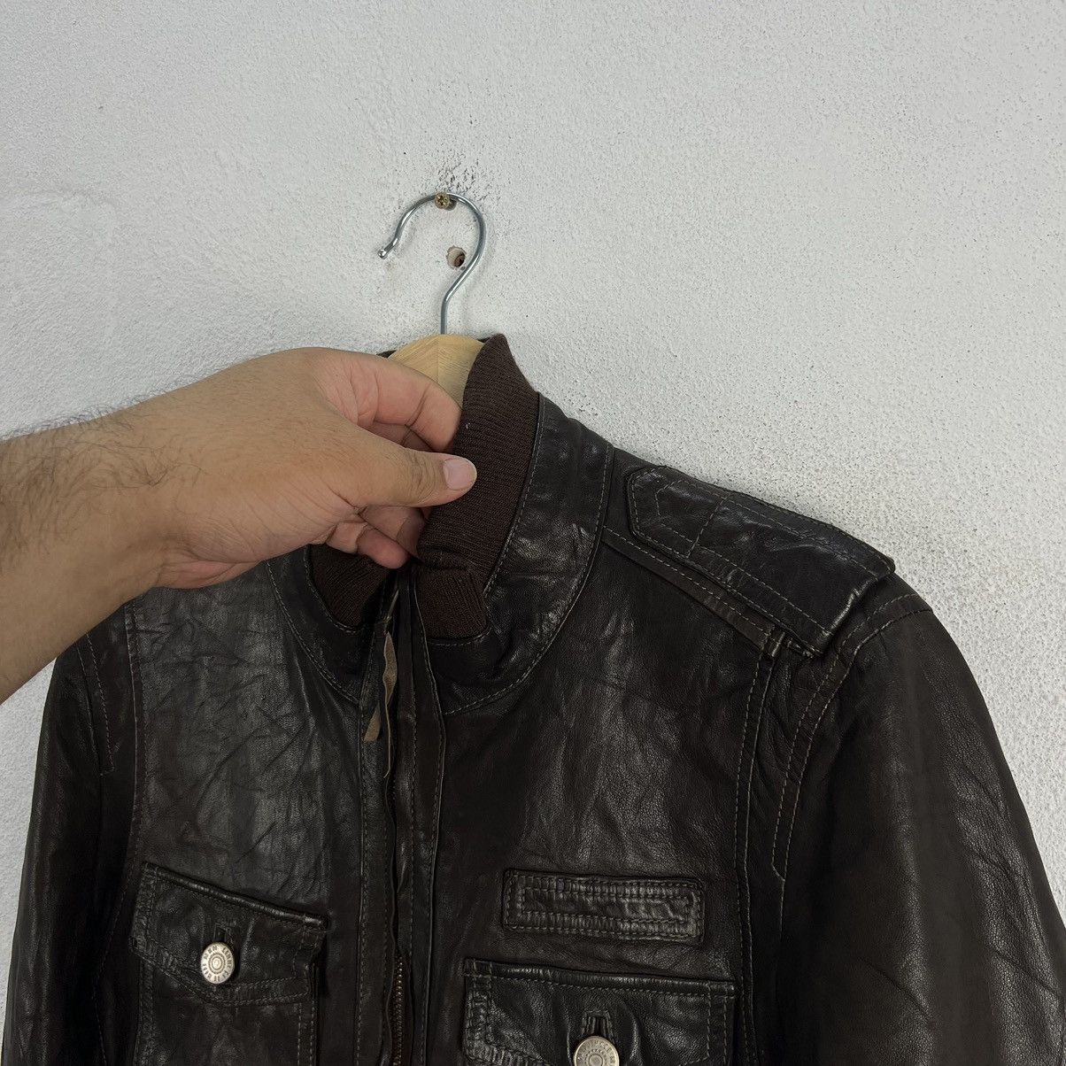 Comme Ca Ism RICH BROWN LEATHER JACKET BIKER WEAR COMME CA DU MODE JAPAN Size US M / EU 48-50 / 2 - 7 Thumbnail