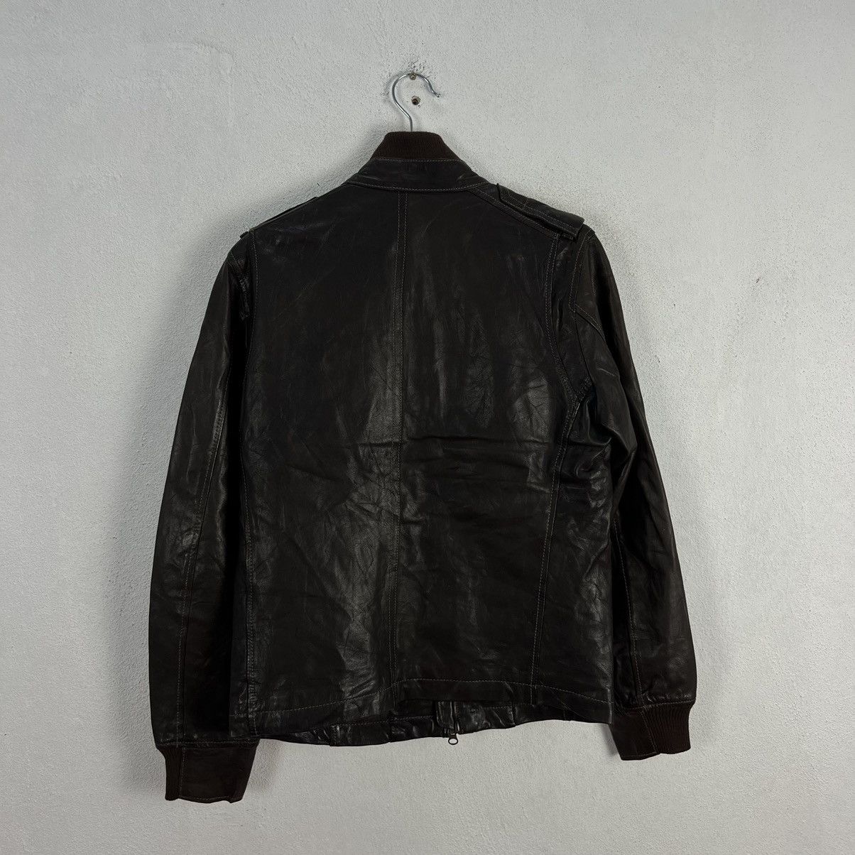 Comme Ca Ism RICH BROWN LEATHER JACKET BIKER WEAR COMME CA DU MODE JAPAN Size US M / EU 48-50 / 2 - 8 Thumbnail