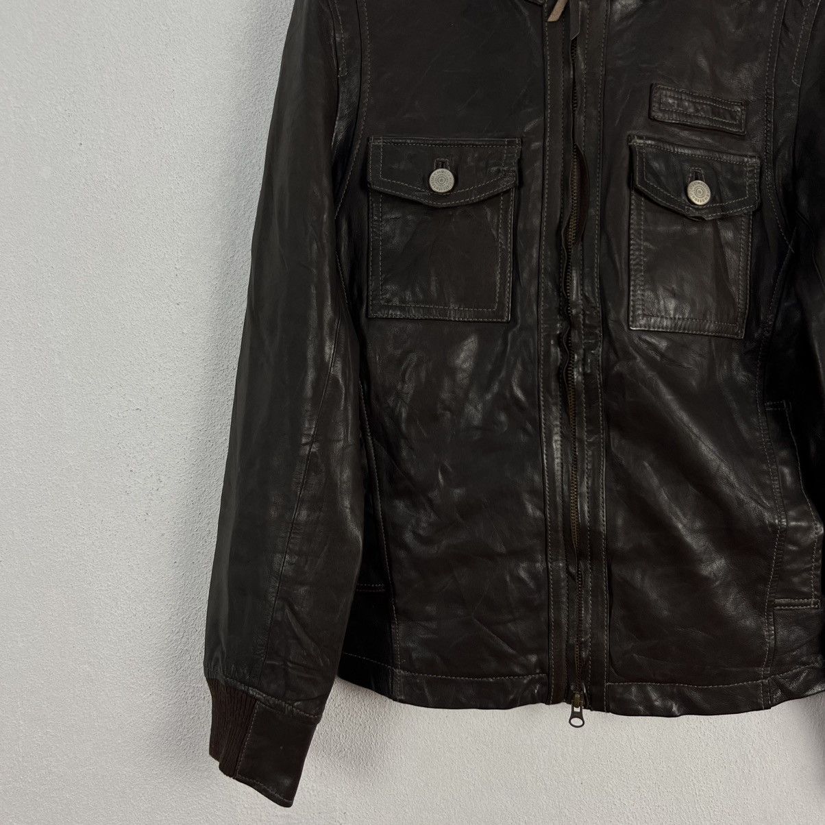 Comme Ca Ism RICH BROWN LEATHER JACKET BIKER WEAR COMME CA DU MODE JAPAN Size US M / EU 48-50 / 2 - 3 Thumbnail