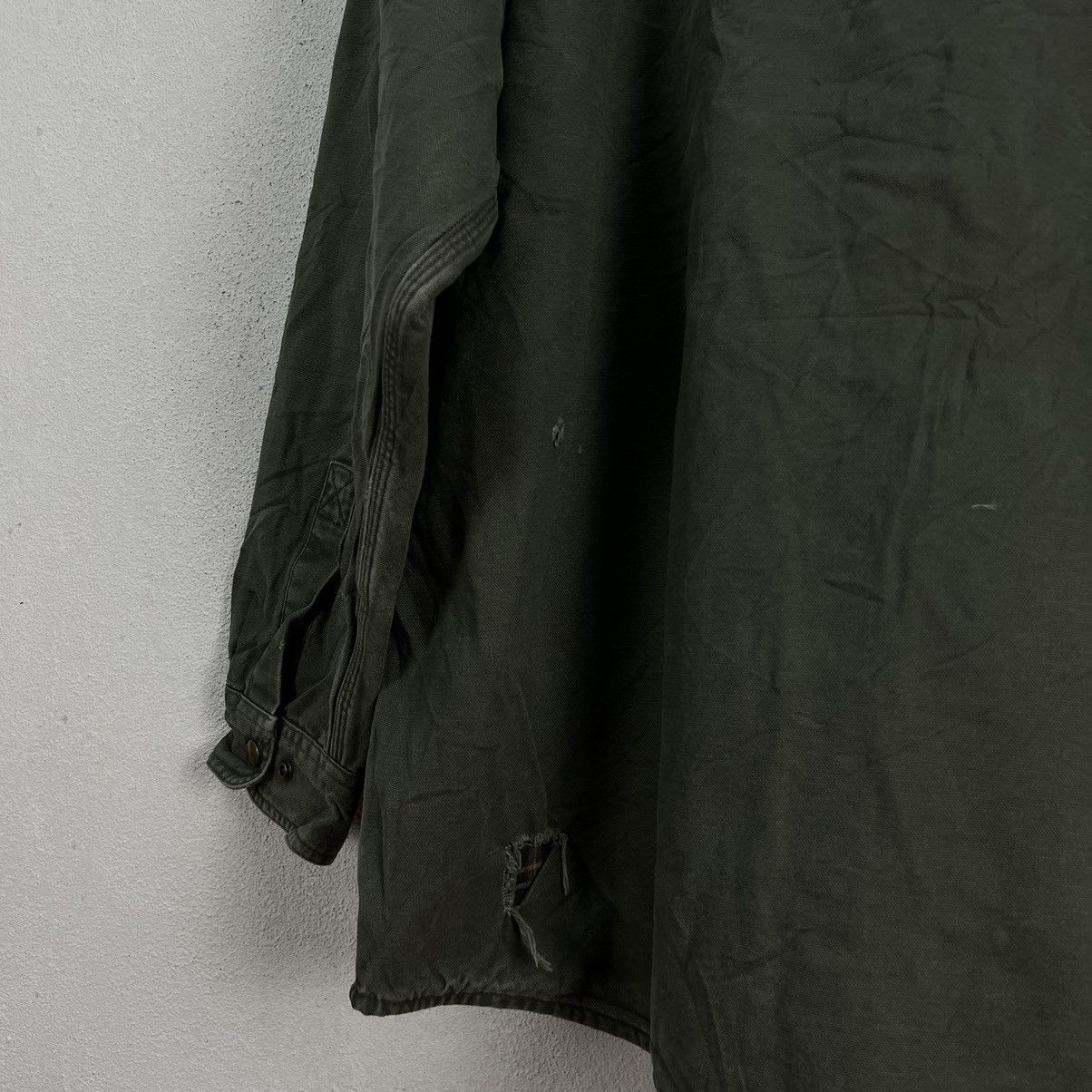 Carhartt VINTAGE CARHARTT DISTRESSED WORKERS JACKET BLANKET TARTAN Size US L / EU 52-54 / 3 - 9 Thumbnail