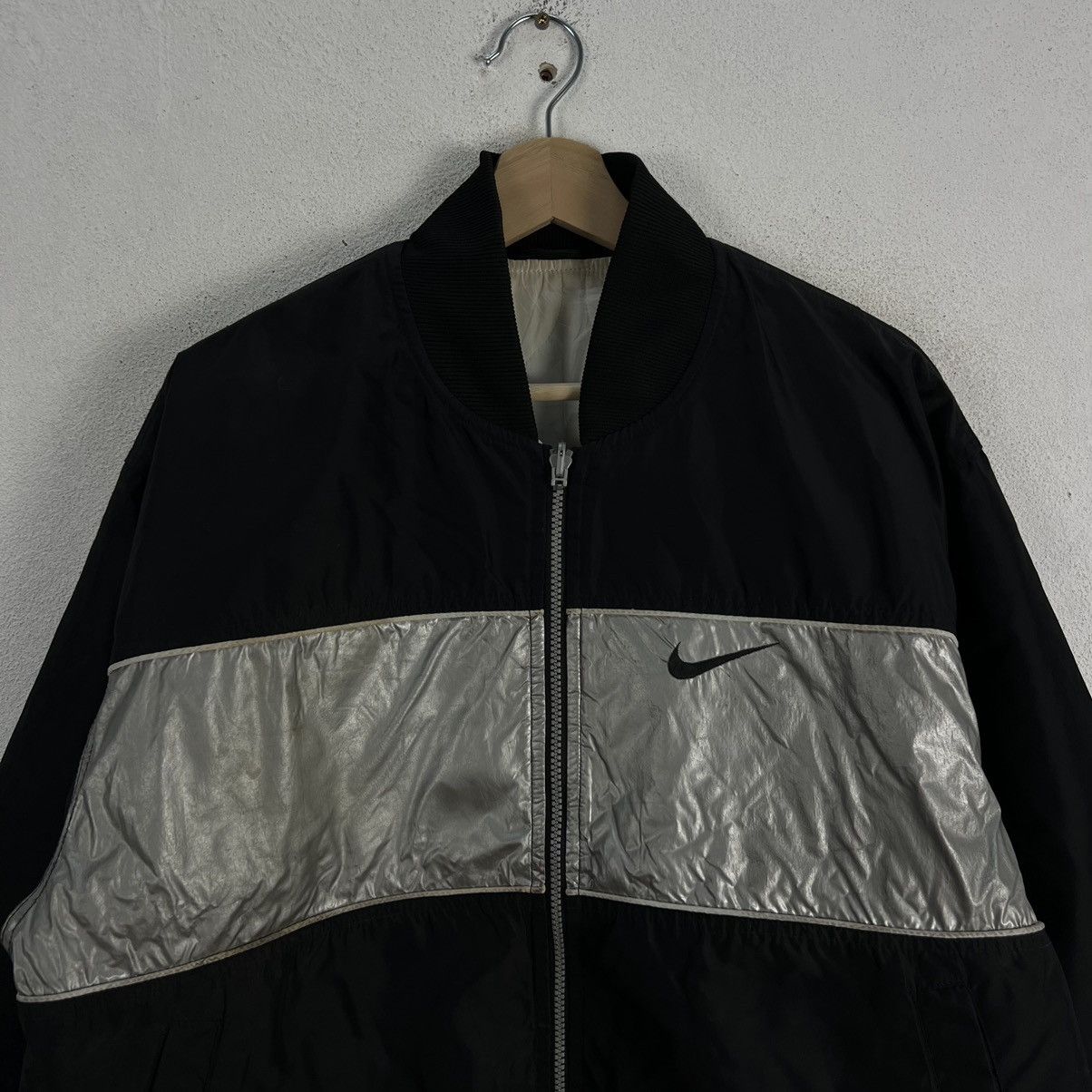 Nike × Vintage VINTAGE NIKE REVERSIBLE JACKET BIG SWOOSH LOGO Size US M / EU 48-50 / 2 - 4 Thumbnail