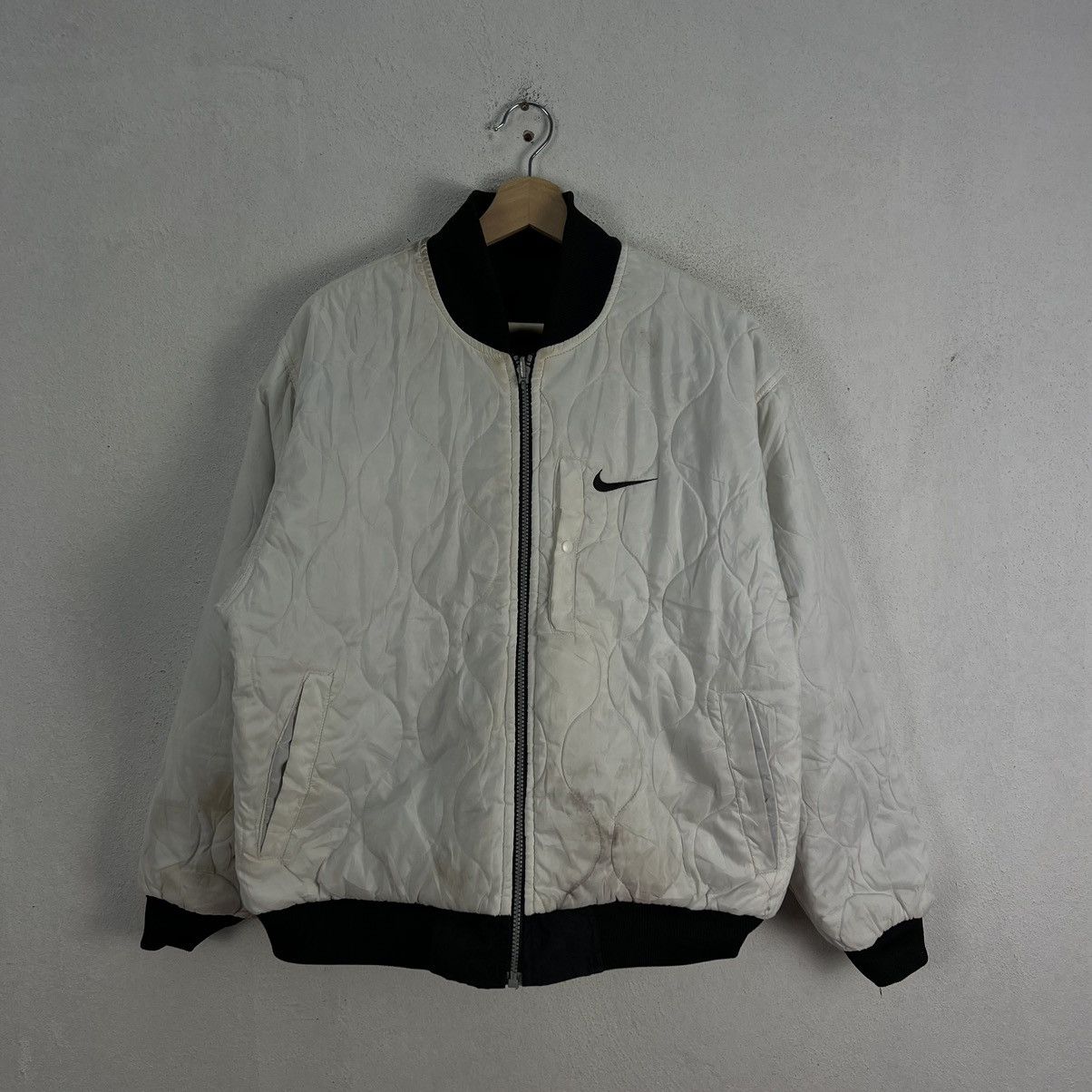 Nike × Vintage VINTAGE NIKE REVERSIBLE JACKET BIG SWOOSH LOGO Size US M / EU 48-50 / 2 - 8 Thumbnail