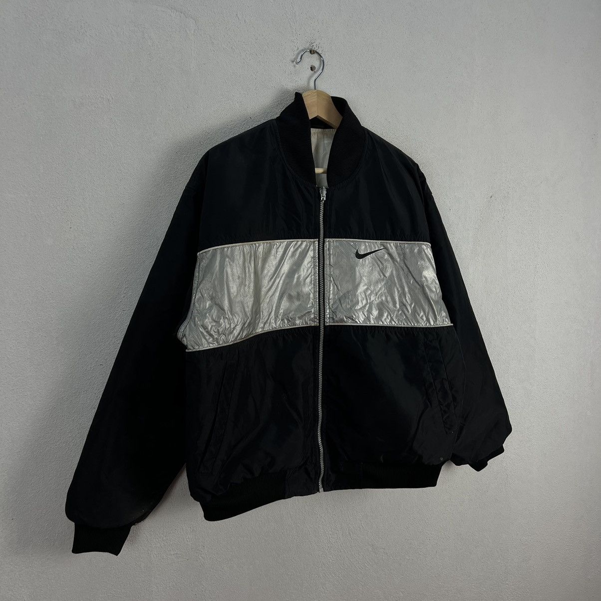 Nike × Vintage VINTAGE NIKE REVERSIBLE JACKET BIG SWOOSH LOGO Size US M / EU 48-50 / 2 - 3 Thumbnail