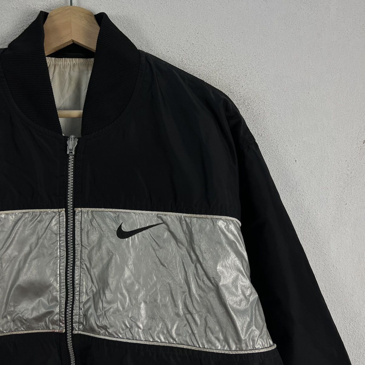 Nike × Vintage VINTAGE NIKE REVERSIBLE JACKET BIG SWOOSH LOGO Size US M / EU 48-50 / 2 - 5 Thumbnail