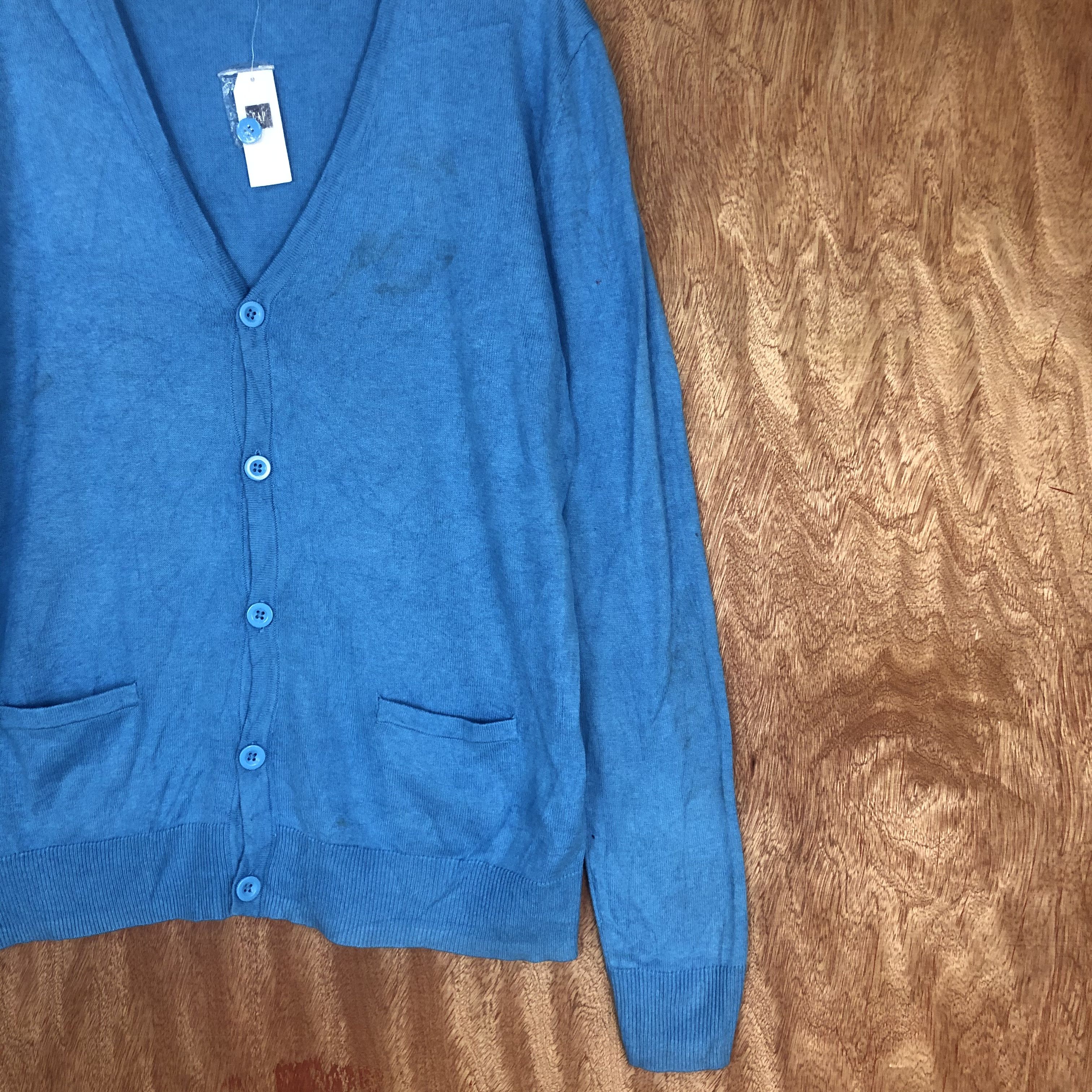 Japanese Brand Gap Navy Blue Cardigan knitwear like cobain #c513 Size US M / EU 48-50 / 2 - 4 Thumbnail