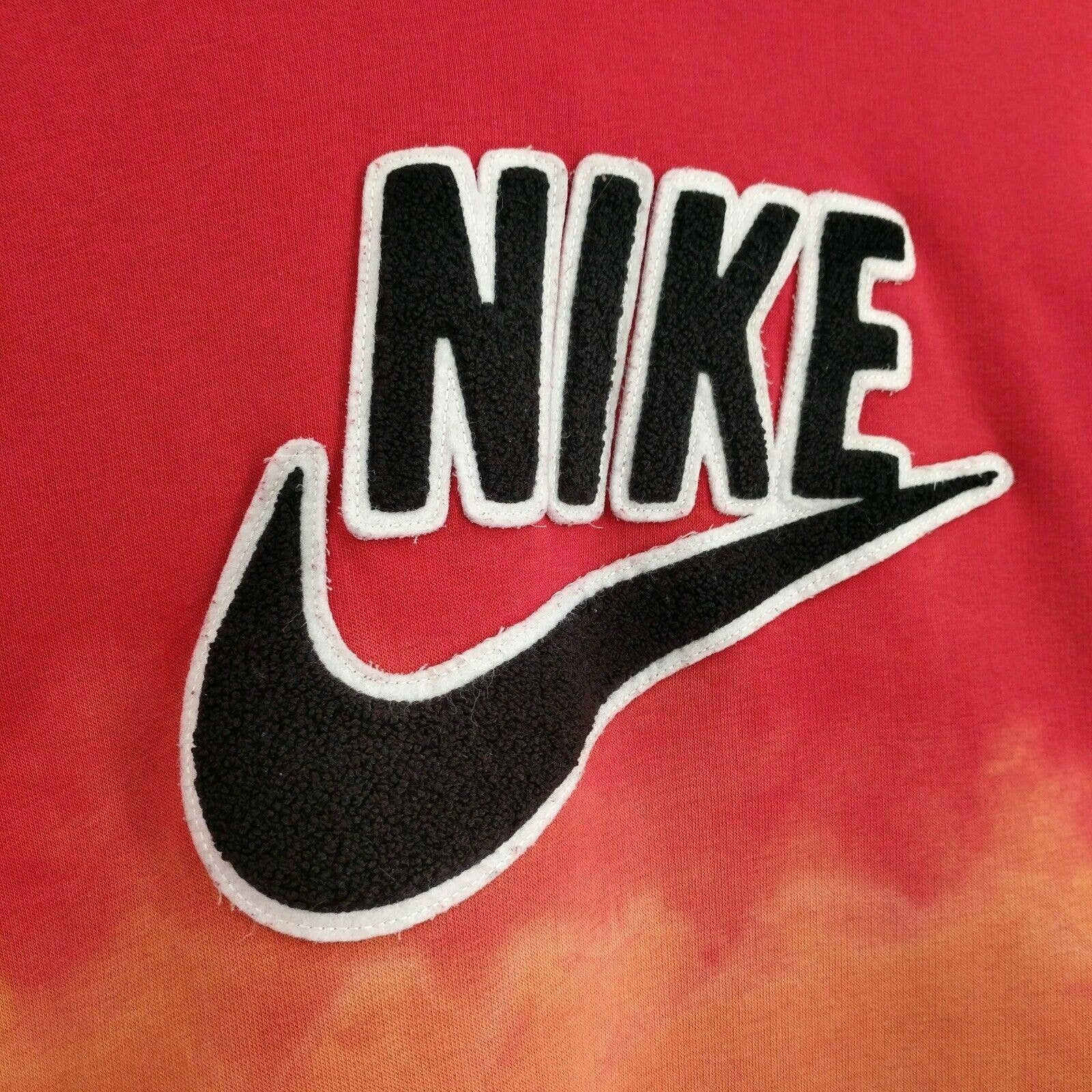 Nike × Vintage Vintage Nike Custom Flame Bleached Dye Distressed Hoodie L Size US L / EU 52-54 / 3 - 4 Thumbnail