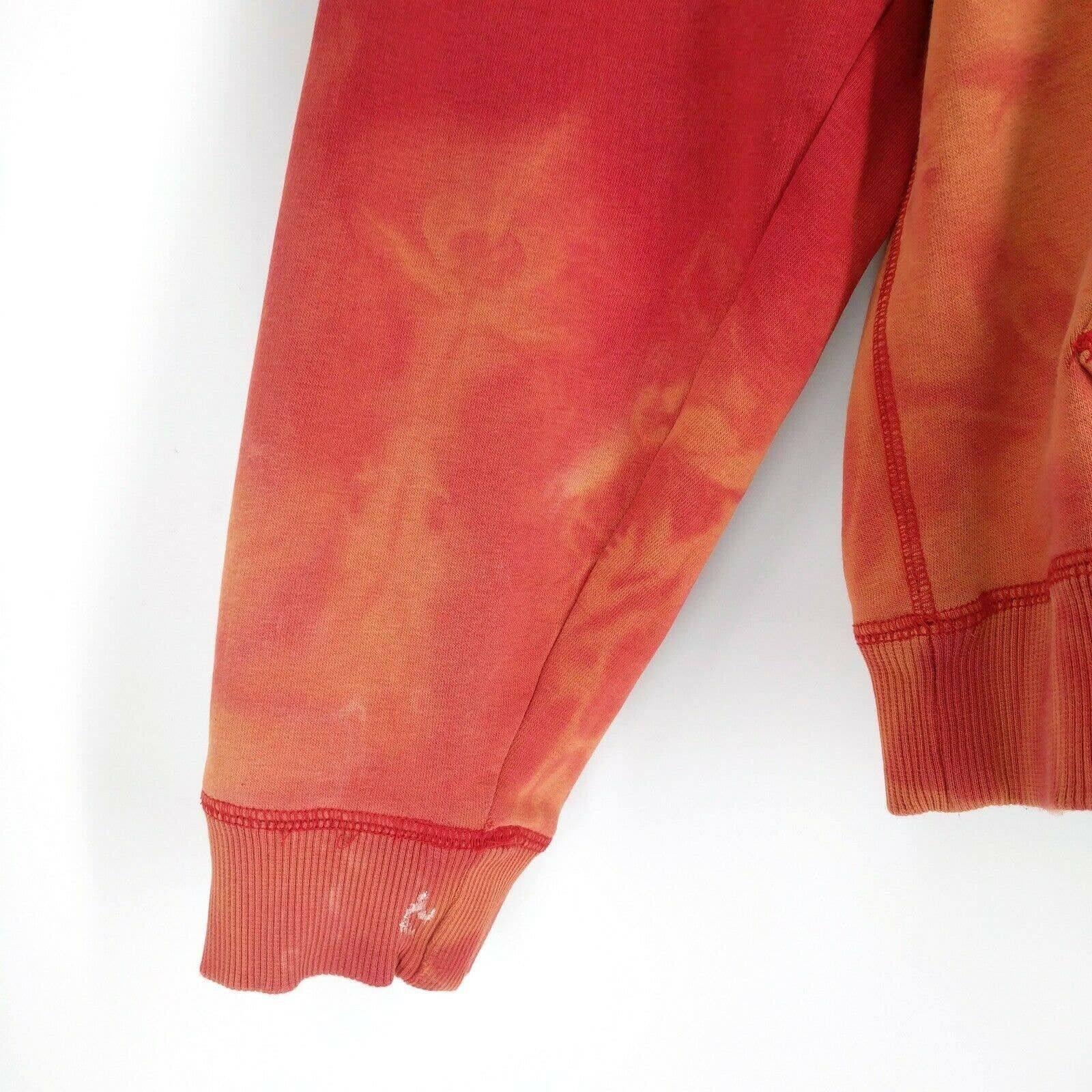 Nike × Vintage Vintage Nike Custom Flame Bleached Dye Distressed Hoodie L Size US L / EU 52-54 / 3 - 5 Thumbnail