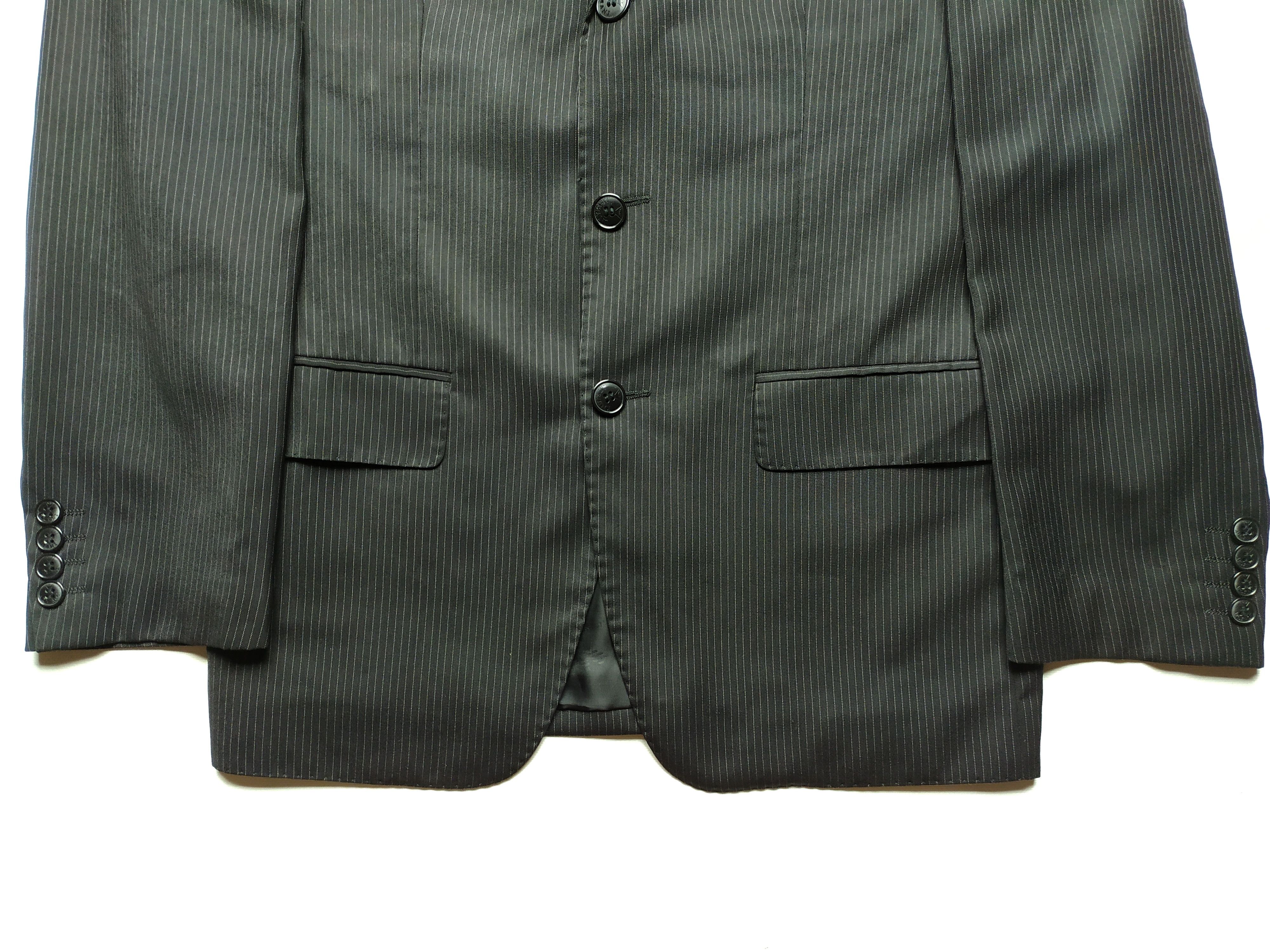 Armani Armani Collezioni Striped classic Wool/Silk Blazer Size 48R - 6 Thumbnail