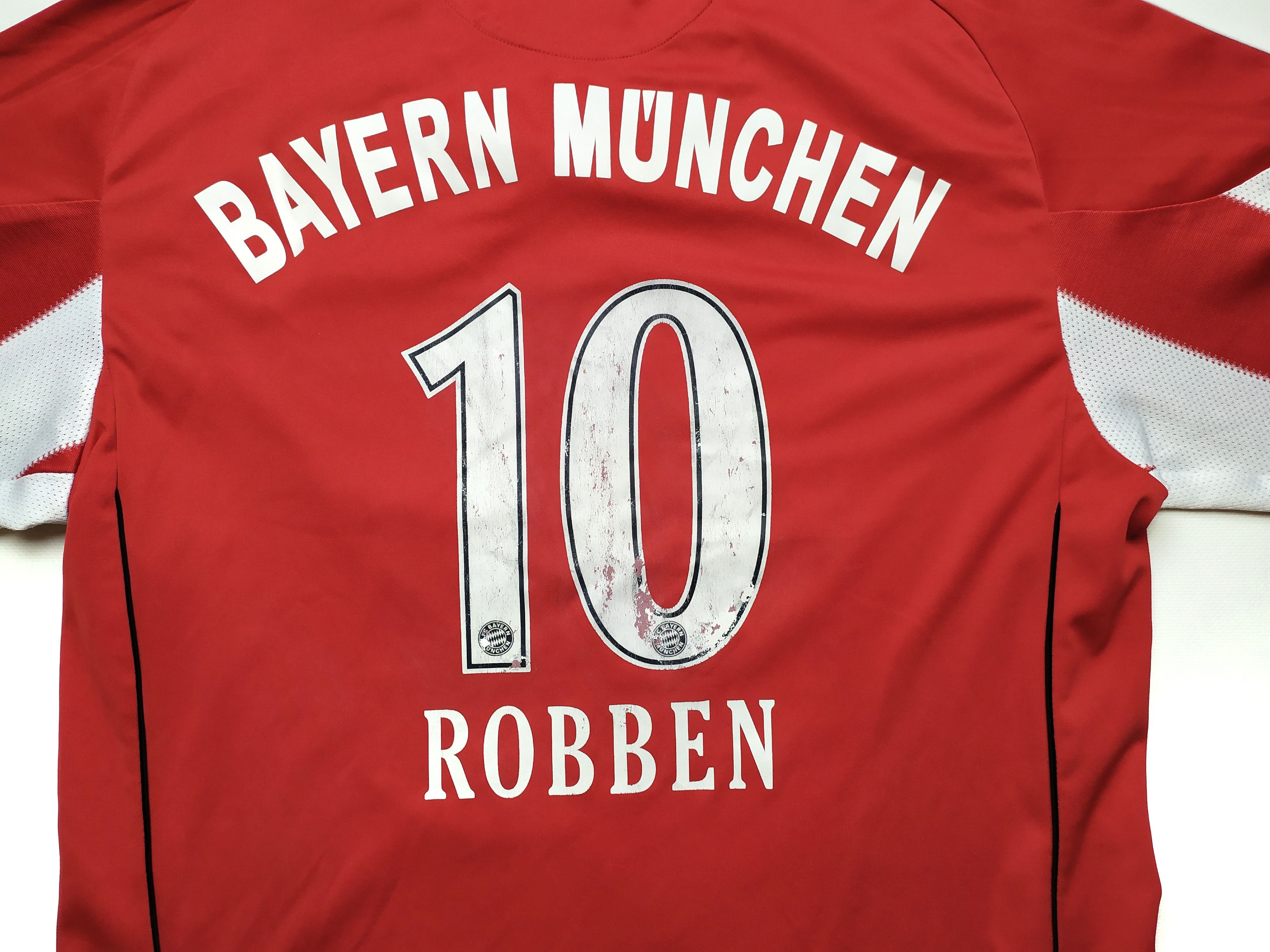 Adidas Adidas 2010 Bayern Munchen Home shirt #10 Robben Jersey Size US S / EU 44-46 / 1 - 6 Thumbnail