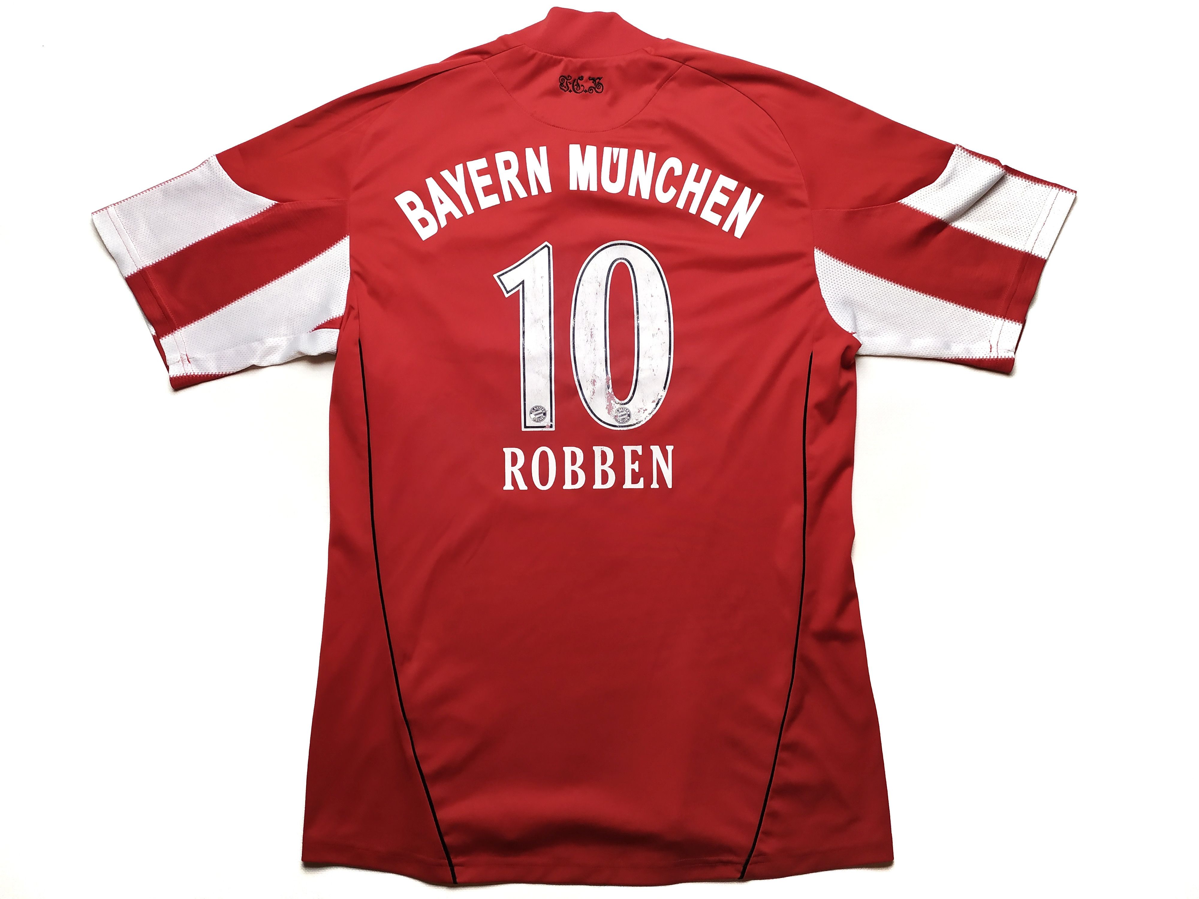 Adidas Adidas 2010 Bayern Munchen Home shirt #10 Robben Jersey Size US S / EU 44-46 / 1 - 5 Thumbnail