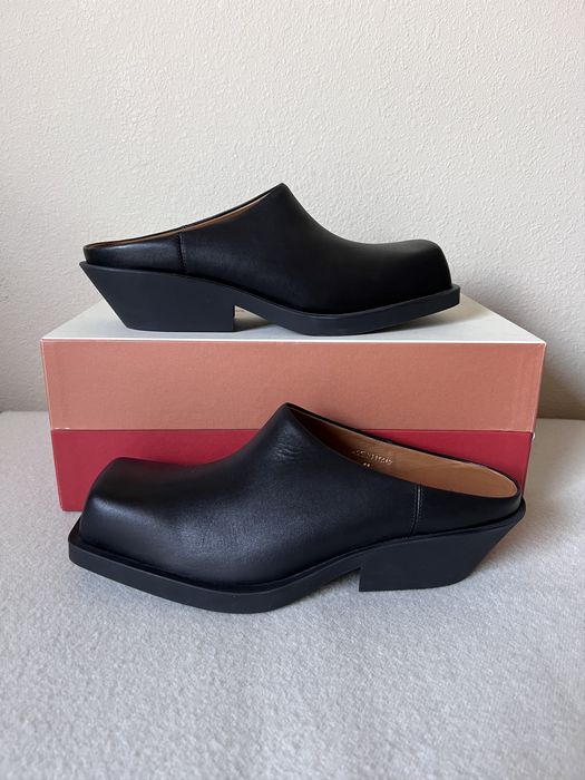 marni square toe loafers