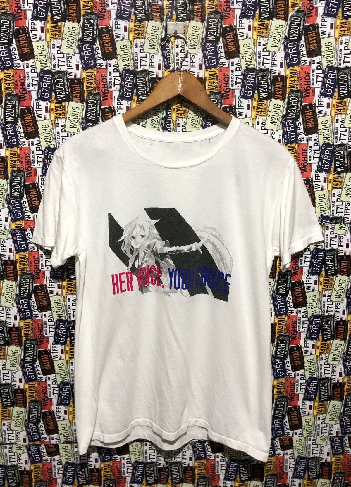 Anime × Japanese Brand × Vintage ANIME HER VOICE, YOUR CHOICE TShirt japan anime japan Size US L / EU 52-54 / 3 - 1 Thumbnail