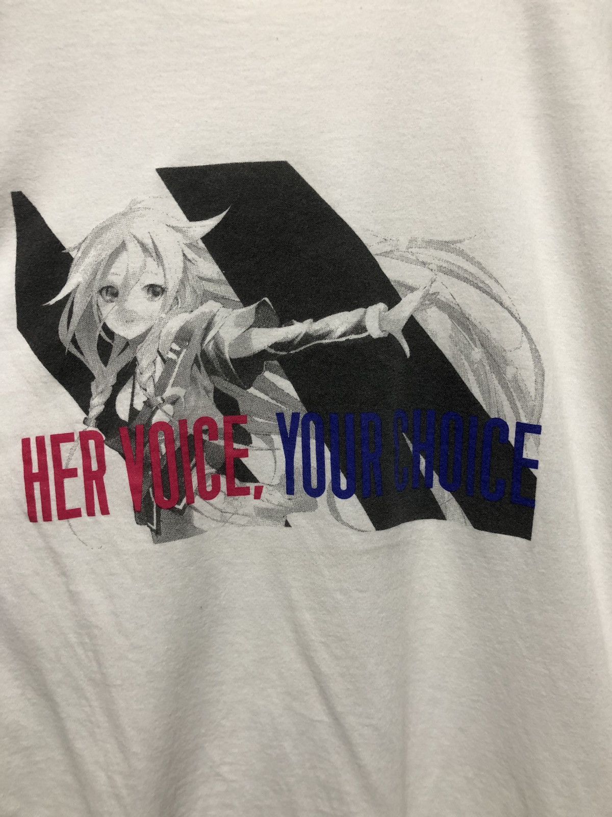 Anime × Japanese Brand × Vintage ANIME HER VOICE, YOUR CHOICE TShirt japan anime japan Size US L / EU 52-54 / 3 - 2 Thumbnail