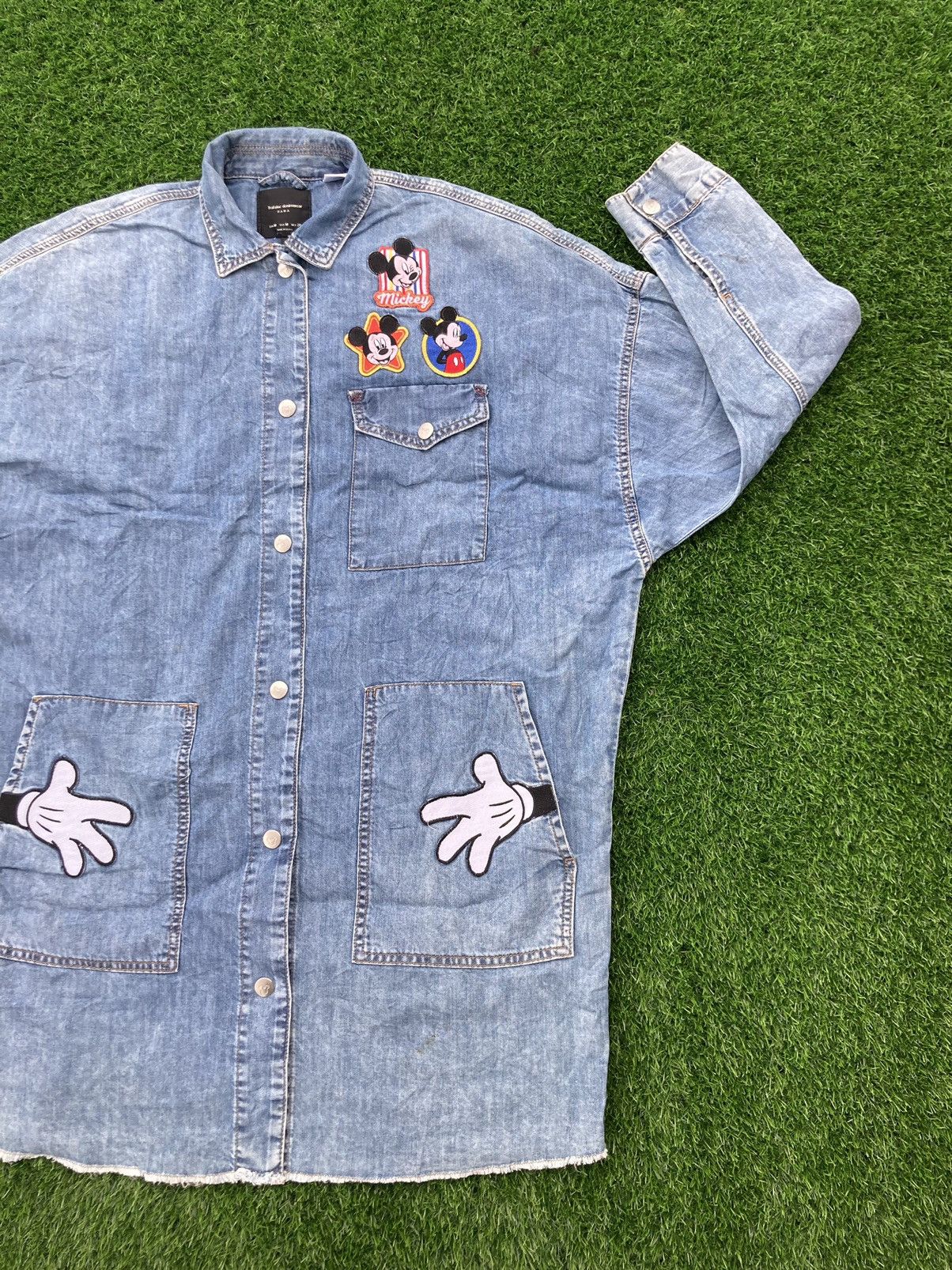 Disney × Mickey Mouse × Zara Zara x Disney Mickey Mouse Denim Wear Size US M / EU 48-50 / 2 - 2 Thumbnail