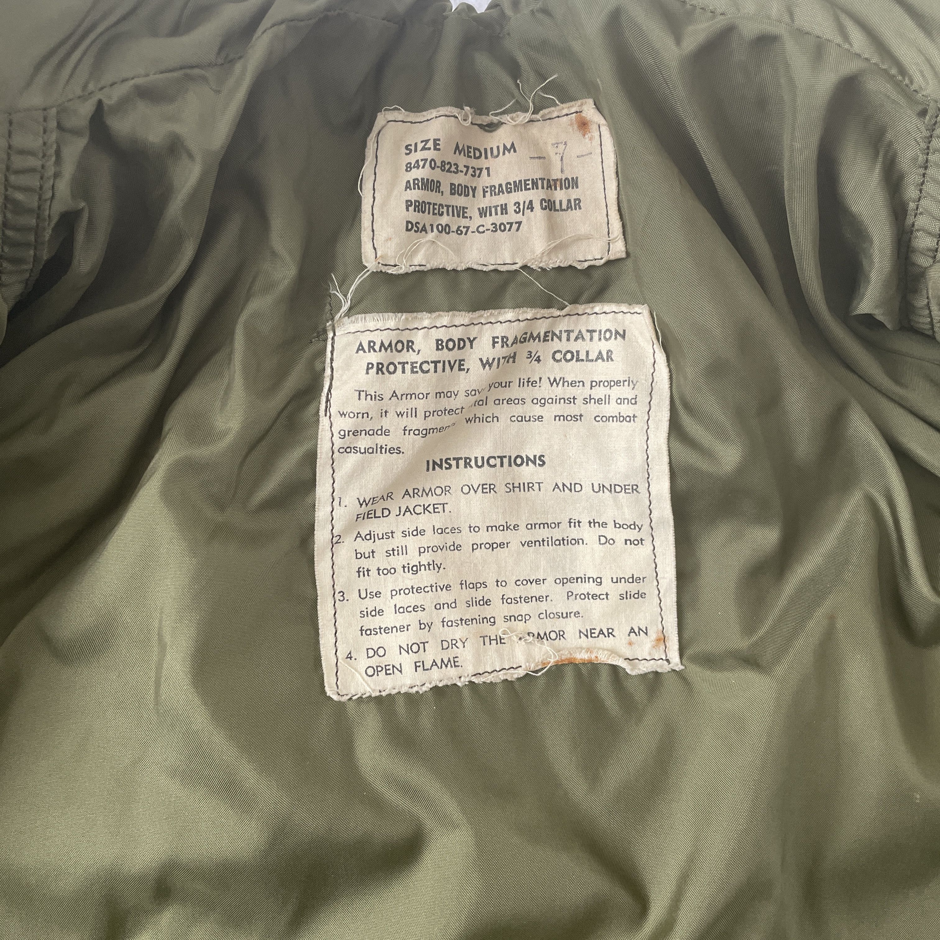 Vintage US Army Flak Vest (60s) Size US M / EU 48-50 / 2 - 6 Thumbnail