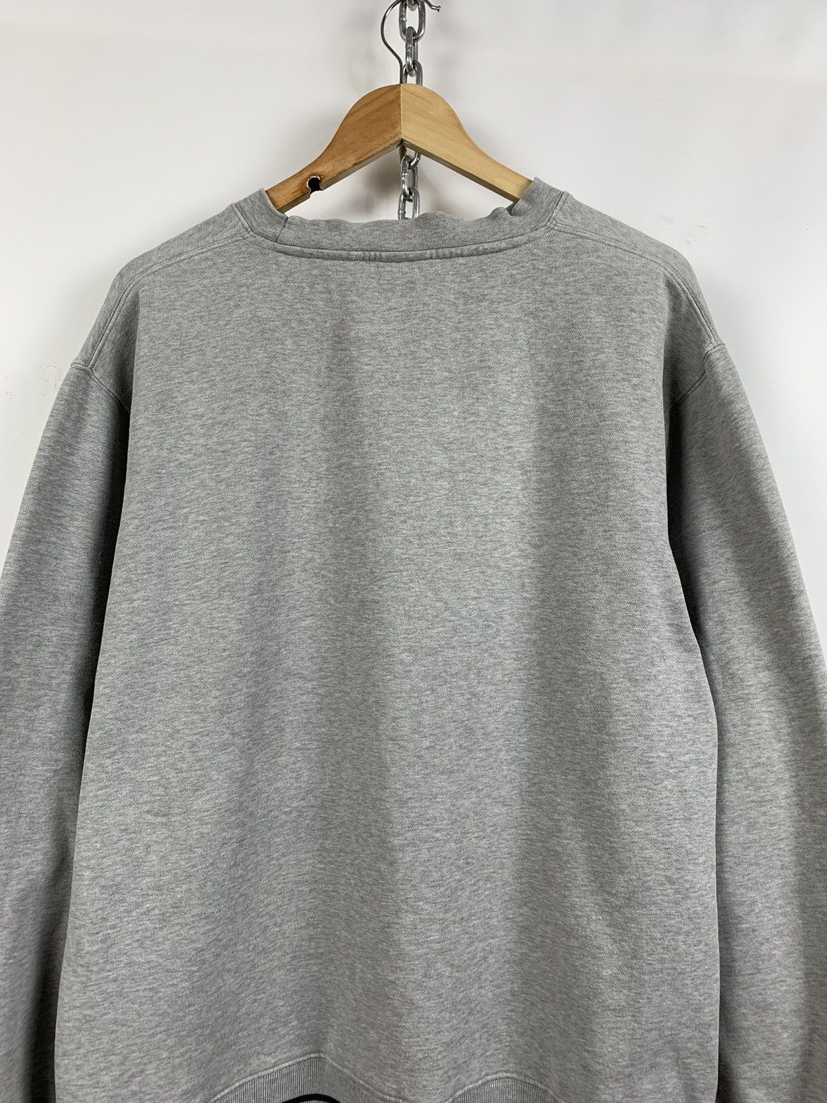 Stussy 90s Vintage Stussy Embroidered Logo Crewneck Grey Sweatshirt Size US XL / EU 56 / 4 - 12 Thumbnail