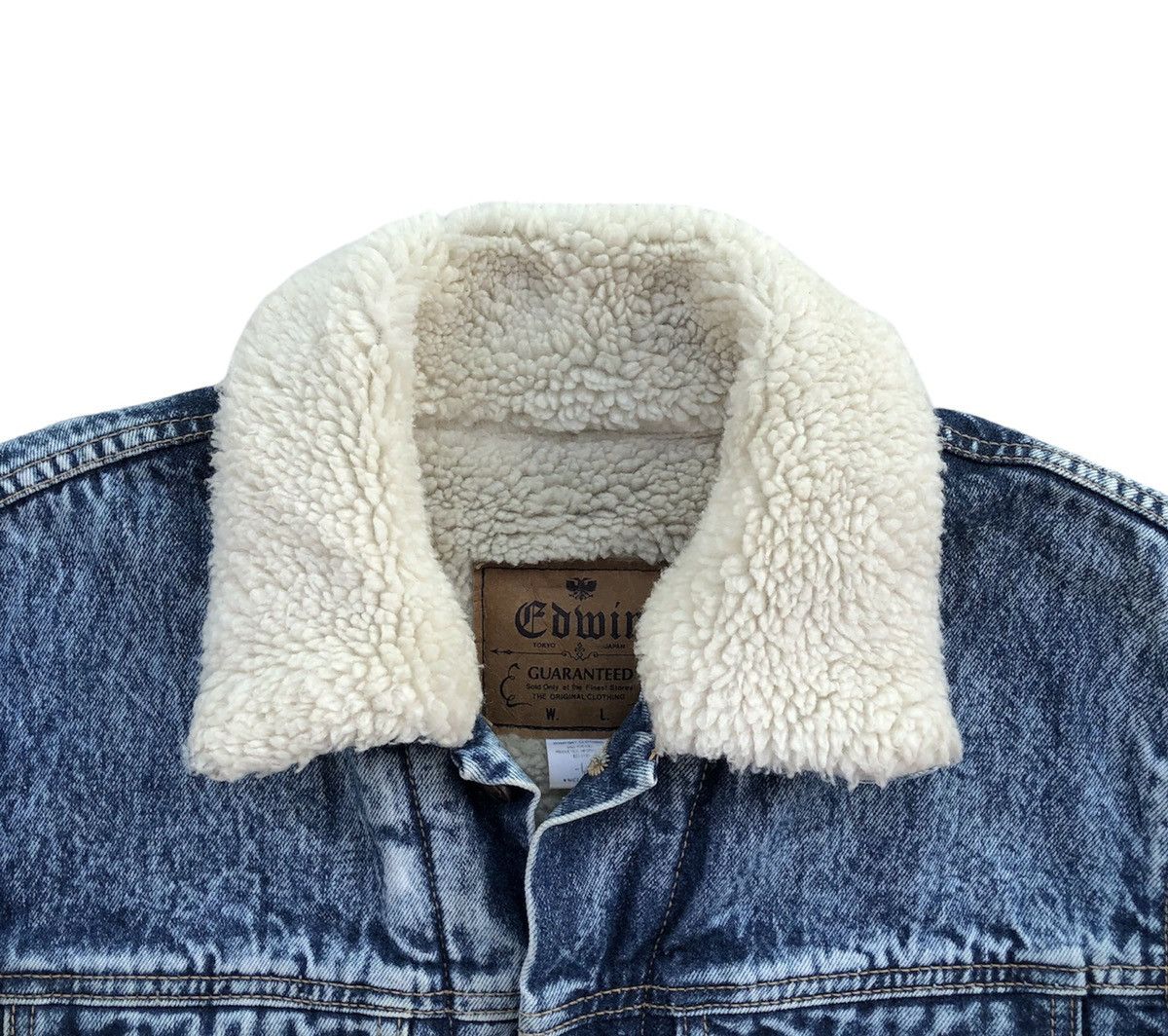 Edwin Vintage Edwin Sherpa Lined Denim Jacket Size US L / EU 52-54 / 3 - 11 Thumbnail