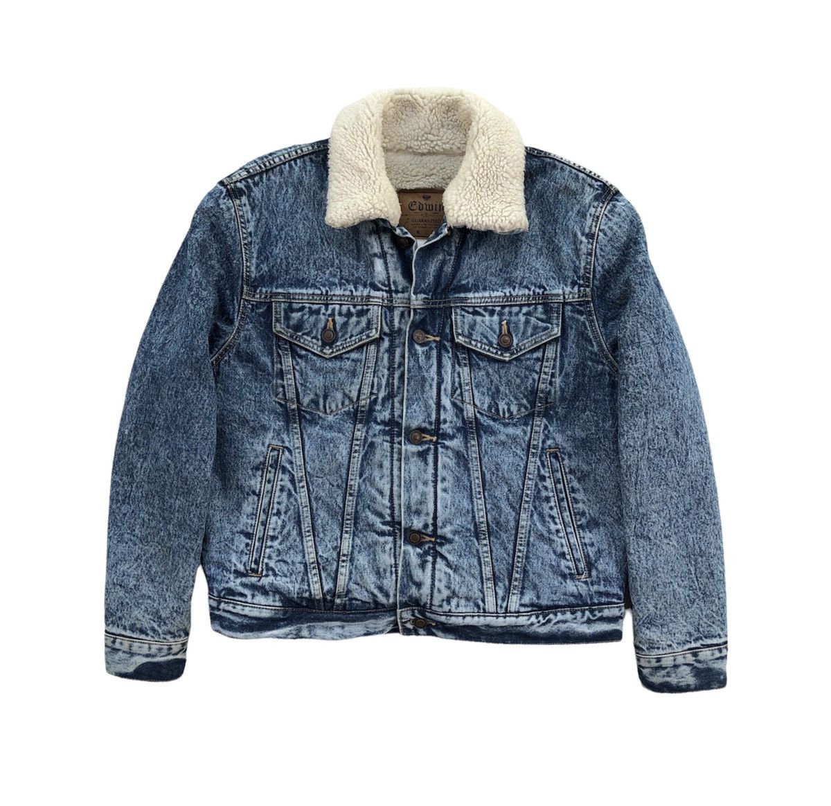 Edwin Vintage Edwin Sherpa Lined Denim Jacket Size US L / EU 52-54 / 3 - 5 Thumbnail
