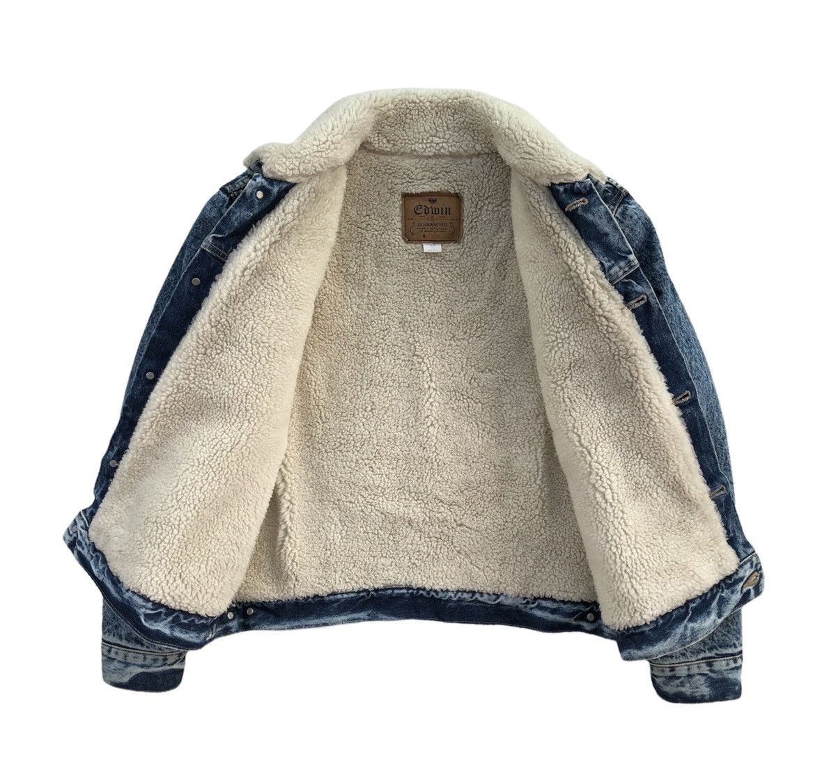 Edwin Vintage Edwin Sherpa Lined Denim Jacket Size US L / EU 52-54 / 3 - 13 Thumbnail