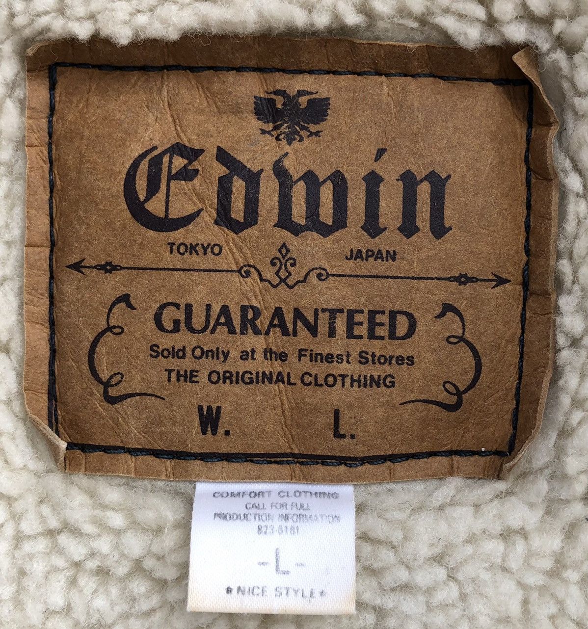 Edwin Vintage Edwin Sherpa Lined Denim Jacket Size US L / EU 52-54 / 3 - 19 Thumbnail