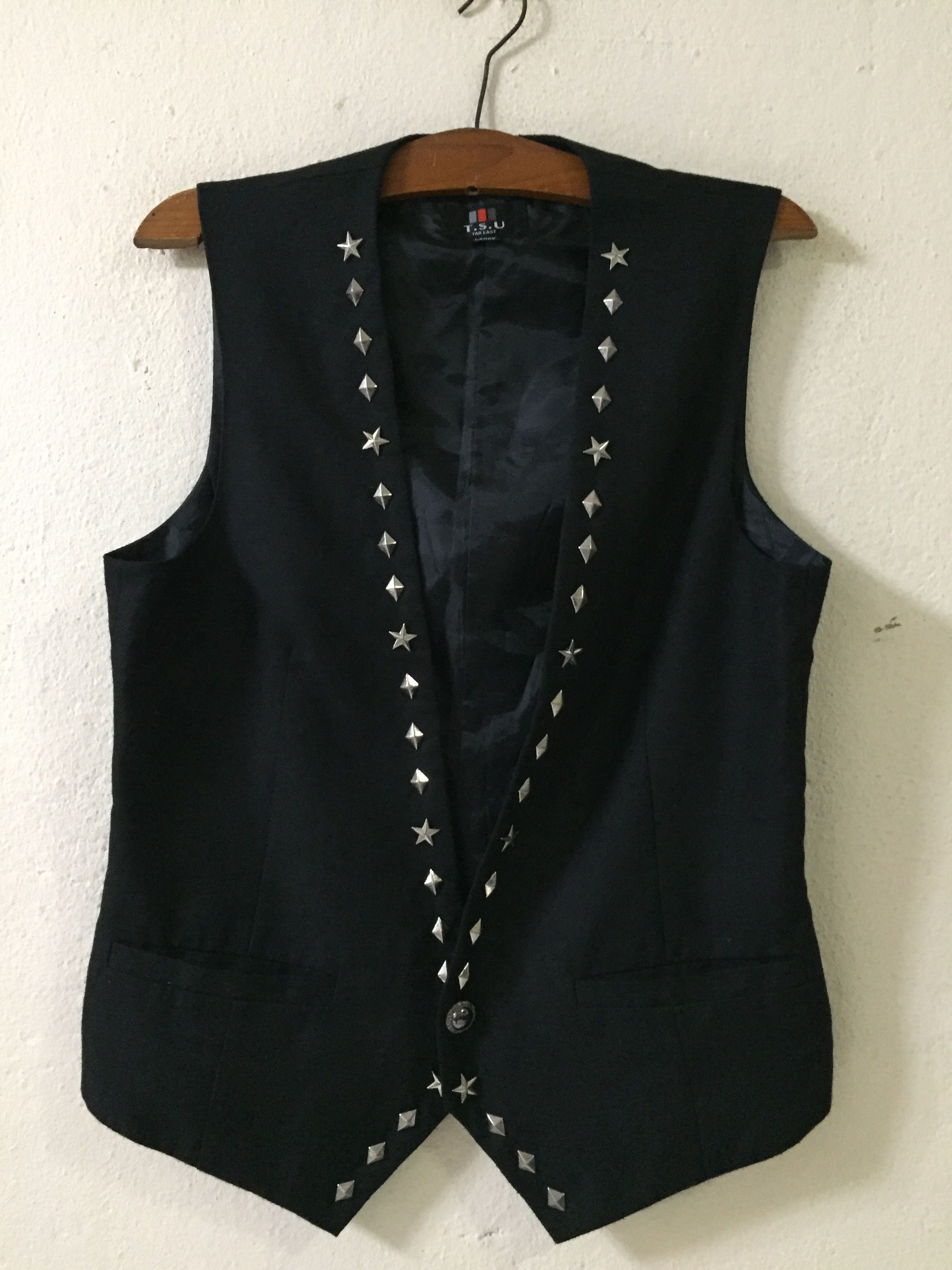 Japanese Brand T.S.U Thrasher Punk Vest Size US M / EU 48-50 / 2 - 1 Thumbnail