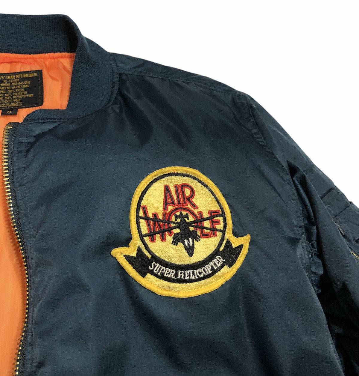 Vintage Vintage Flyr's Man Intermediate Ma-1 Patches Bomber Jacket Size US M / EU 48-50 / 2 - 8 Thumbnail