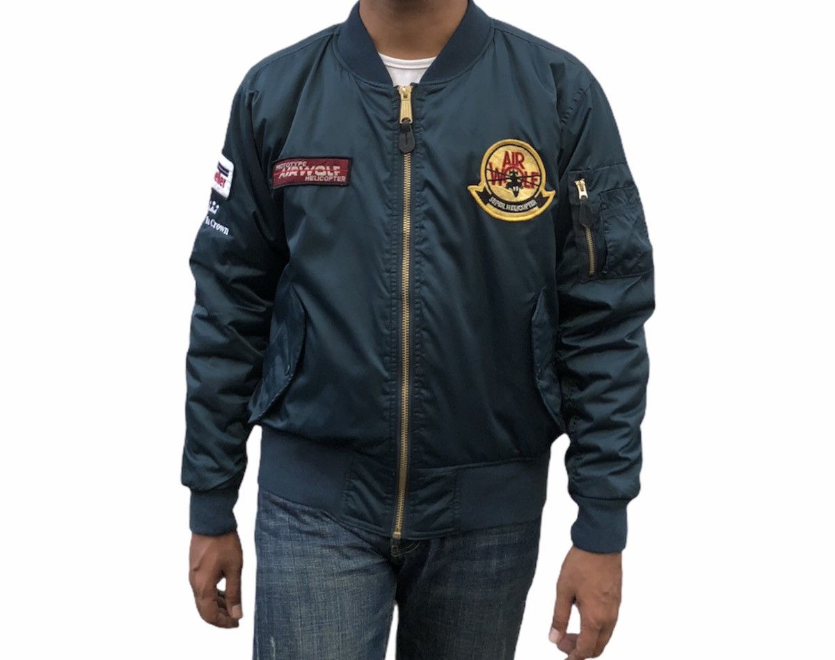 Vintage Vintage Flyr's Man Intermediate Ma-1 Patches Bomber Jacket Size US M / EU 48-50 / 2 - 1 Thumbnail